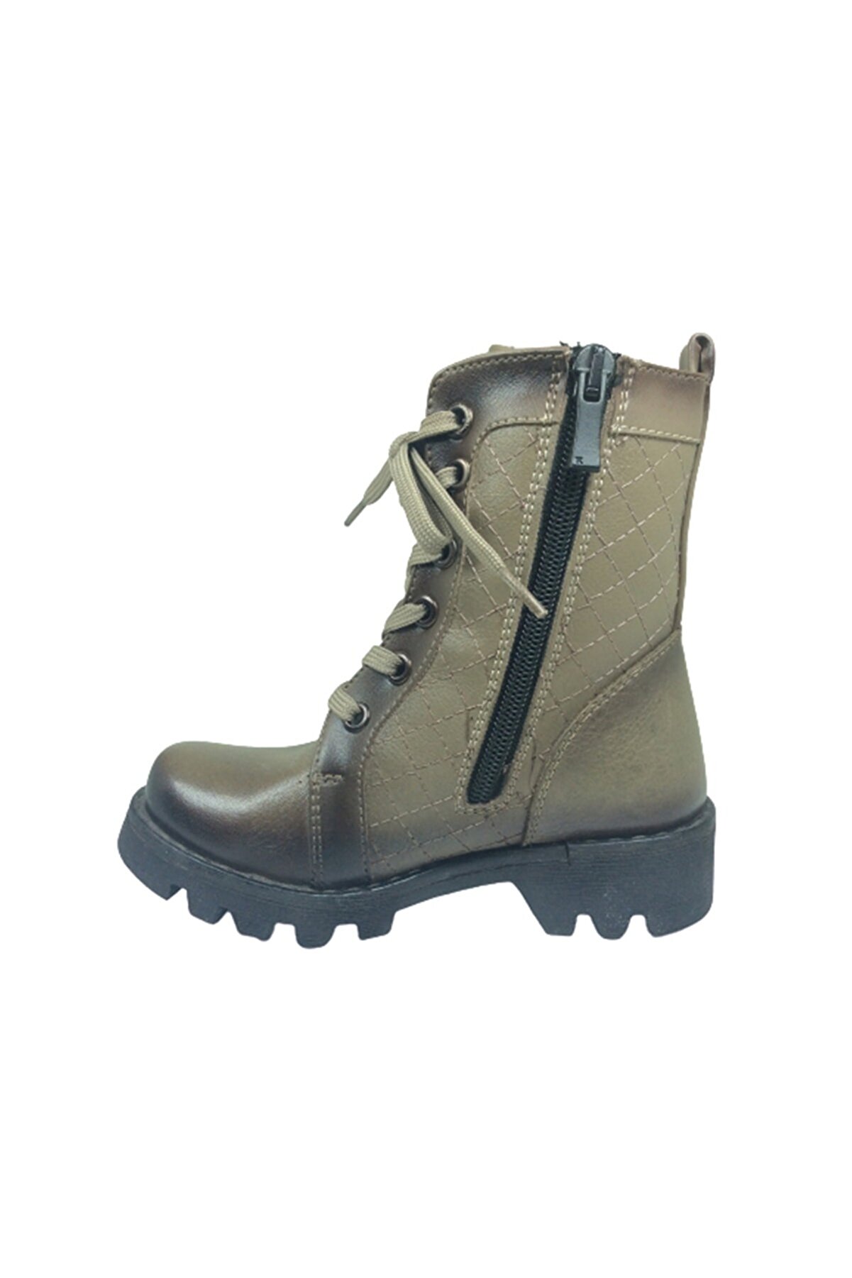 Kız Çocuk Vi̇zon   Ortopedi̇ka Loli̇ta Pati̇k Bot Yanı Fermuarlı Deri̇ Ortopedi̇ka Anatomi̇k