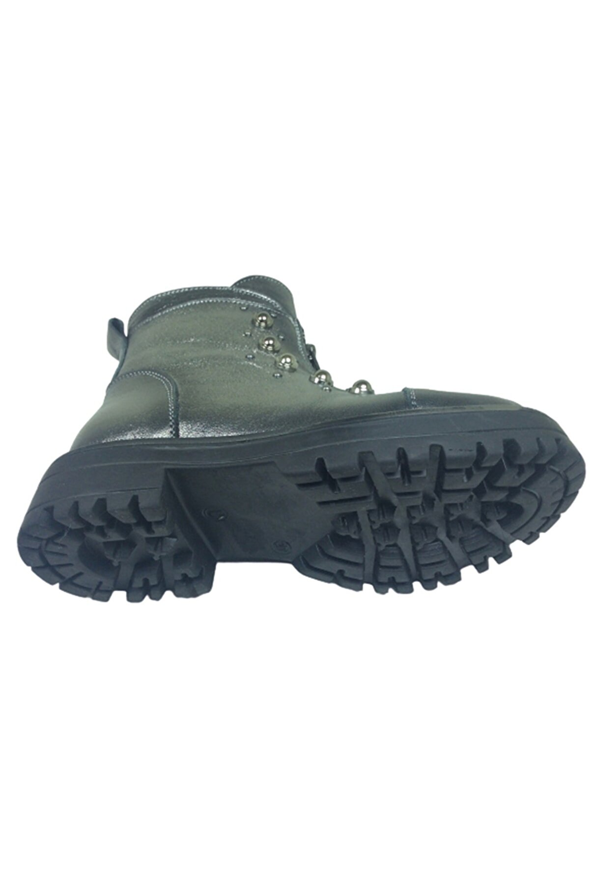 Kız Çocuk Plati̇n Rengi̇ Ortopedi̇ka Fermuarlı Bot