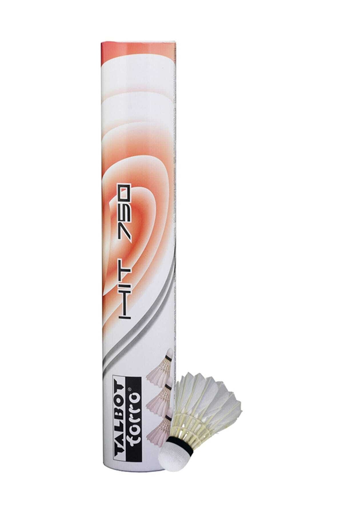 Talbot Torro Hi̇t 750 12 Li̇ Kaz Tüyü Badmi̇nton Topu Beyaz - Torro Hi̇t 750