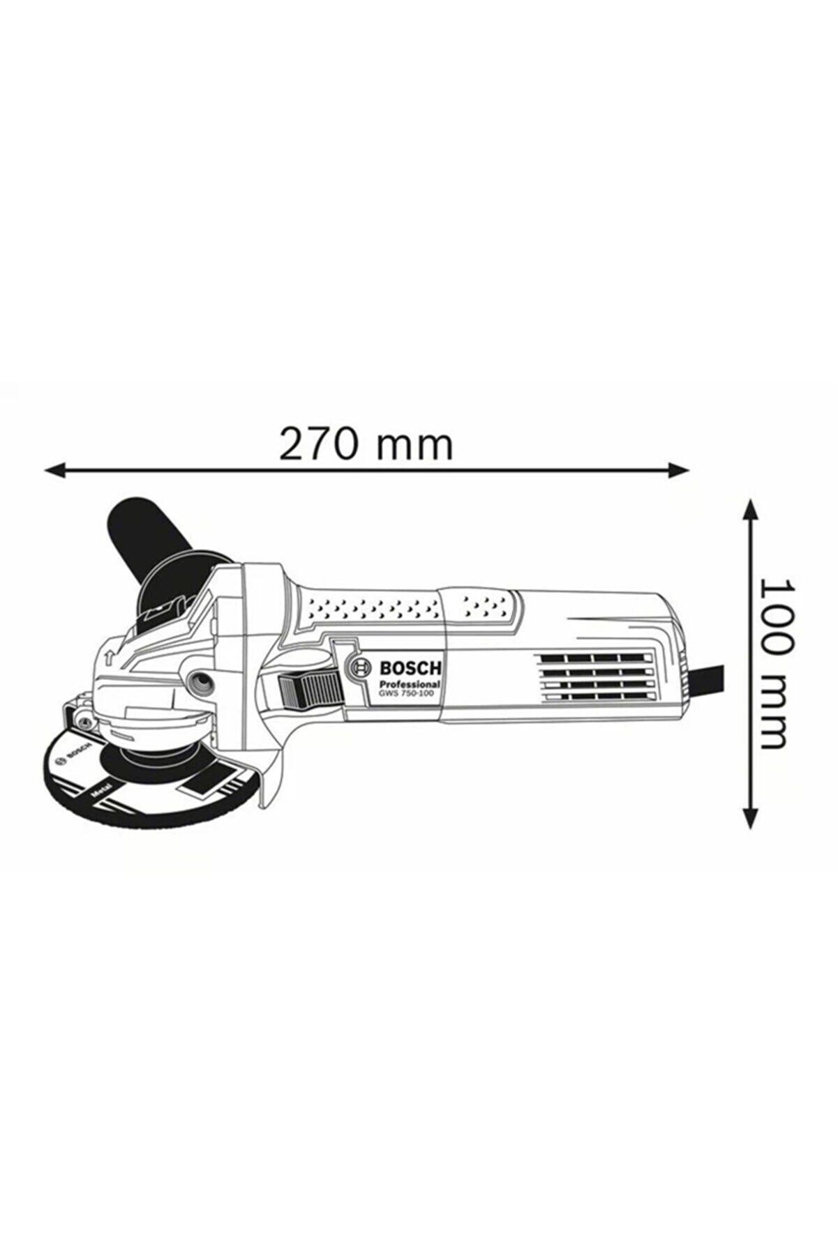 750W Devi̇rli̇ Avuç Taşlama Maki̇nası Gws750 S