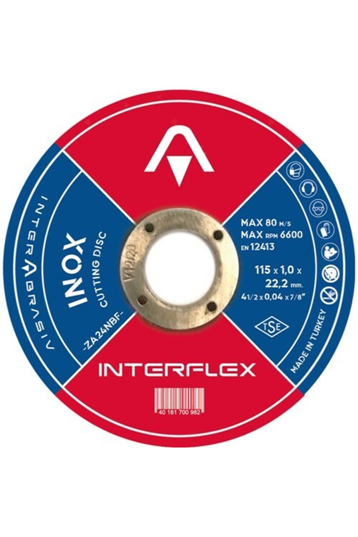 Interflex Inox Kesici Disk 115x1.0x22.23 mm 50 Adet