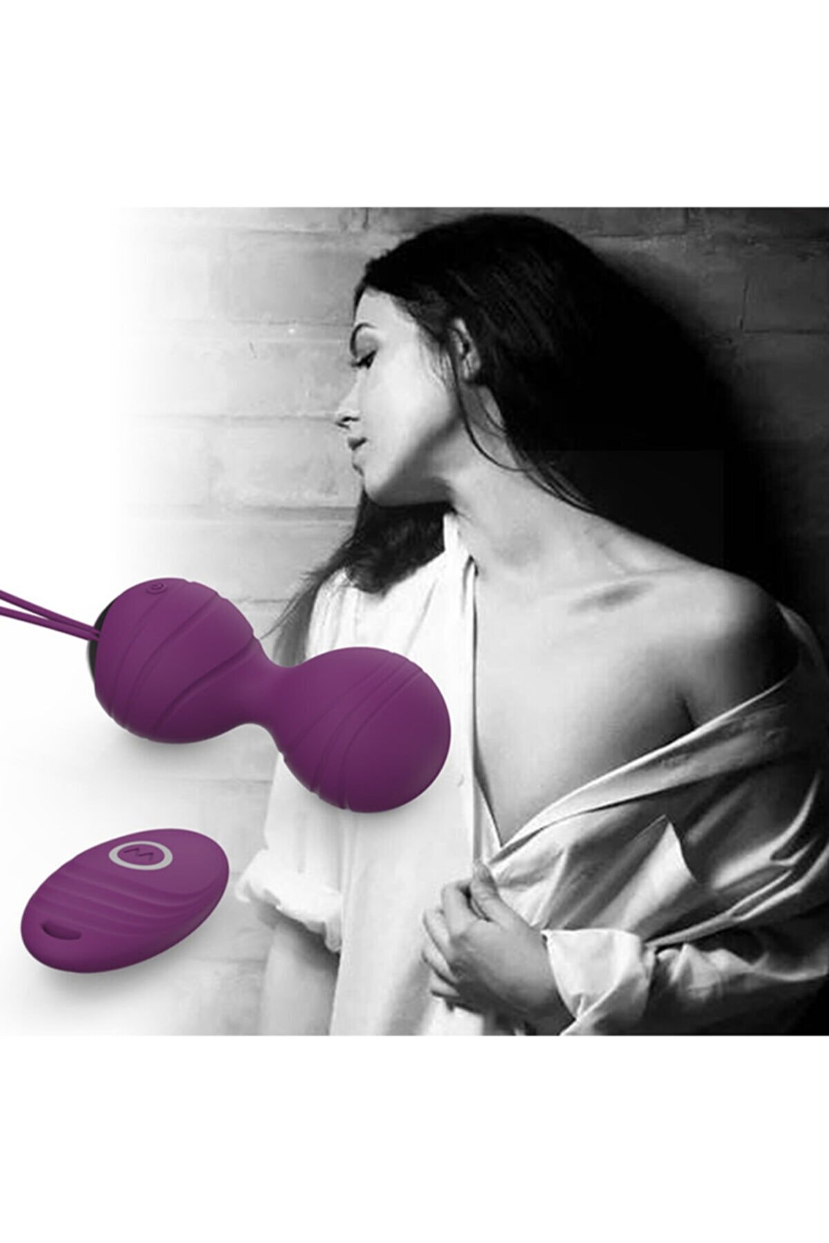 Erox Y&uuml;ksek Kali̇te Mor Uzaktan Kumandalı Kegel Egzersi̇z Vi̇brat&ouml;r&uuml;