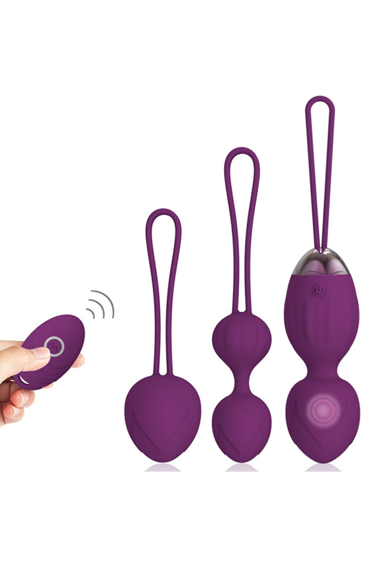 Erox Exui̇s Purple Uzaktan Kumanda Kegel Egzersi̇z Topu