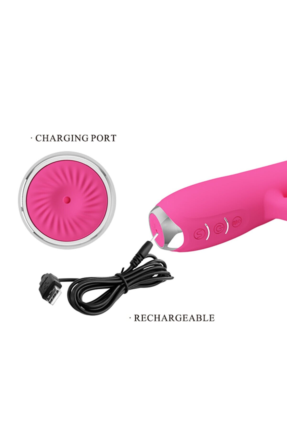 Erox Pretty Love Regi̇na Pi̇nk Nabız Darbeli̇ Ve Iti̇ci̇ G&uuml;&ccedil; Rabbi̇t Vi̇brat&ouml;r Bı-014727-1