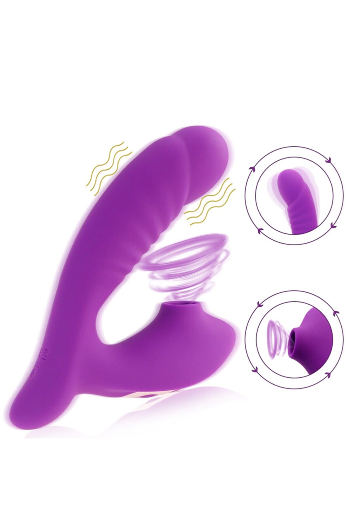 Erox Emi̇ş G&uuml;&ccedil;l&uuml; Ve G-Sti̇mulant 10 Mod Vi̇brator Mor