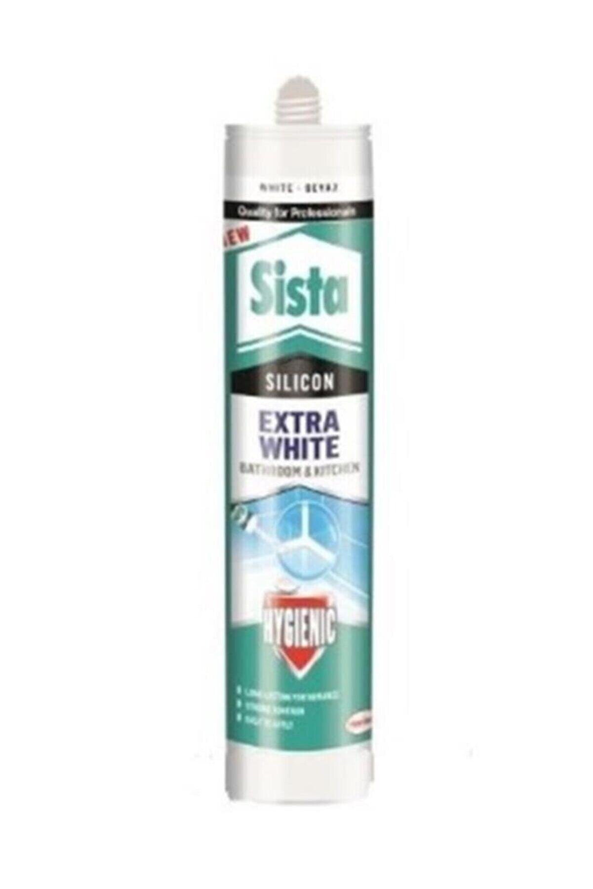 Si̇sta Mutfak Ve Banyo Extra Whi̇te Si̇li̇con Ve Plasti̇k Si̇li̇kon Tabancası