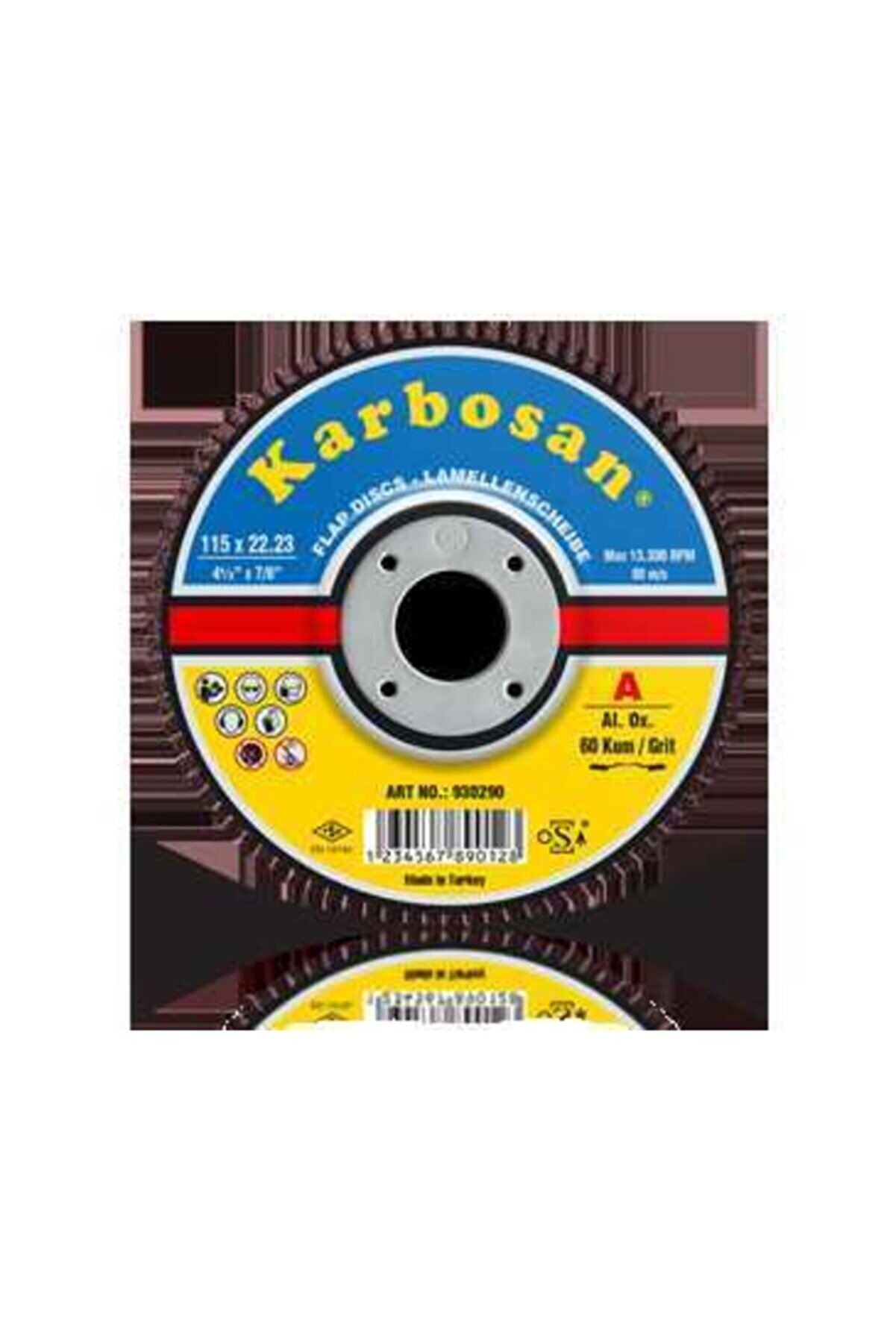 KARBOSAN 930350 A 60 Kum Flap Disk 180x22,23 Mm