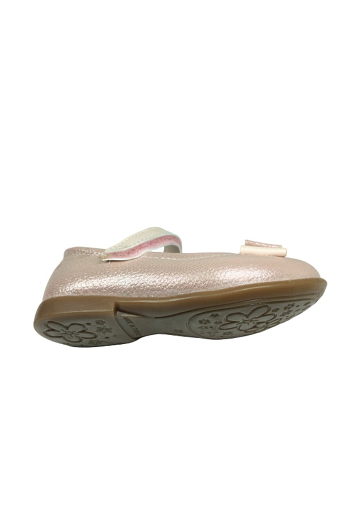 Ortopedi̇ka Bebe Babet Pembe Parlak Kız Çocuk Ayakkabı Cırtlı Içi̇ Deri̇