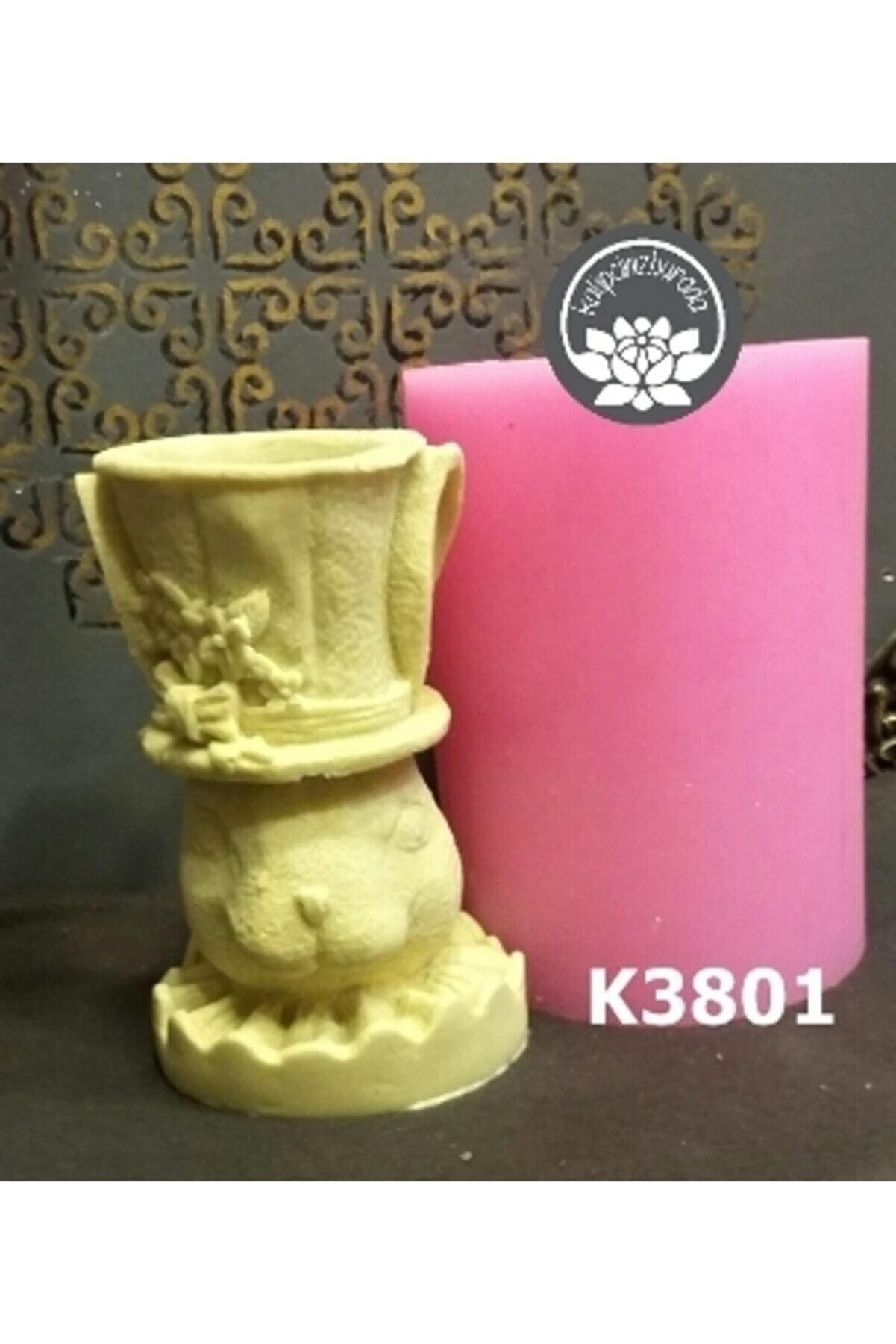 Kalıpcınızburada Tavşan Saksı - 1 Si̇li̇kon Kalıp