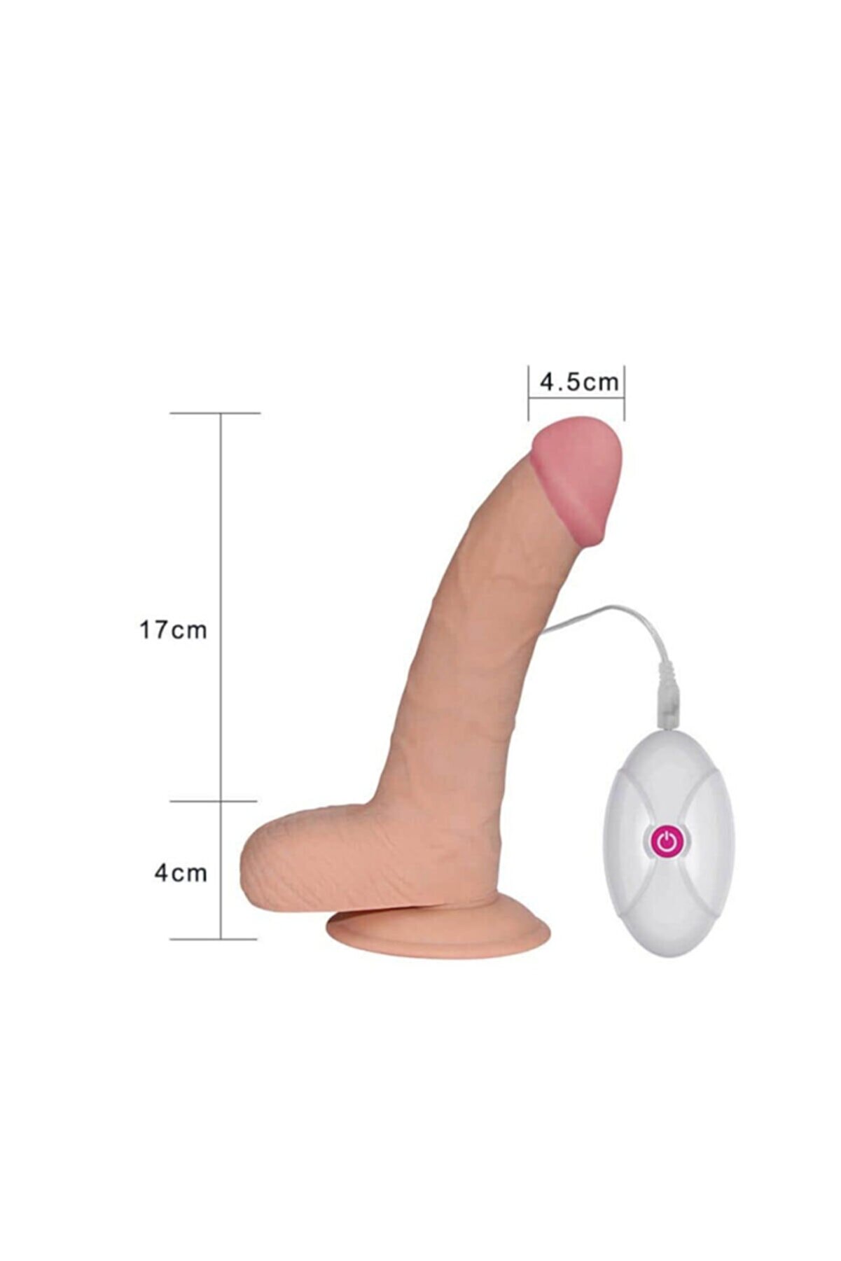 Lovetoy The Ultra Soft Dude| Ger&ccedil;ek&ccedil;i̇ Esnek Kumandalı Vantuzlu Vi̇brat&ouml;r  21 Cm