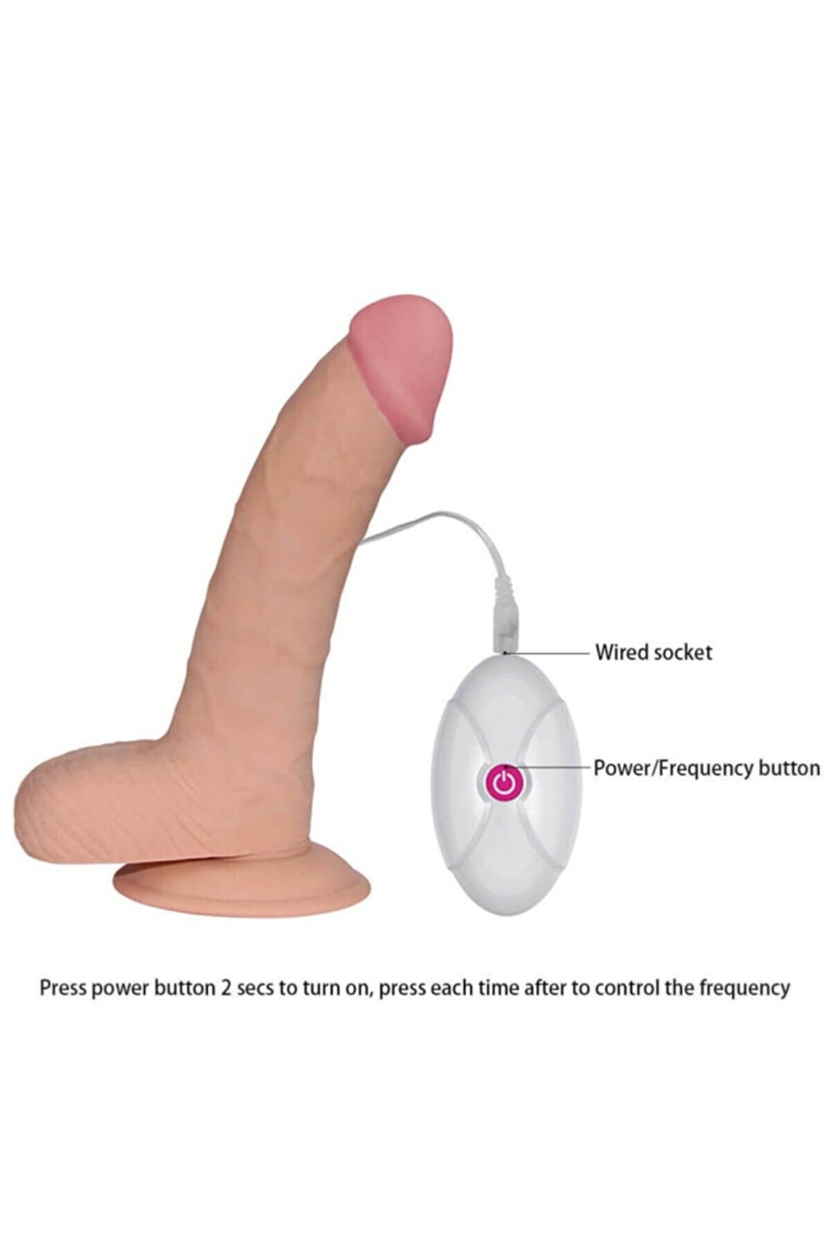 Lovetoy The Ultra Soft Dude| Ger&ccedil;ek&ccedil;i̇ Esnek Kumandalı Vantuzlu Vi̇brat&ouml;r  21 Cm