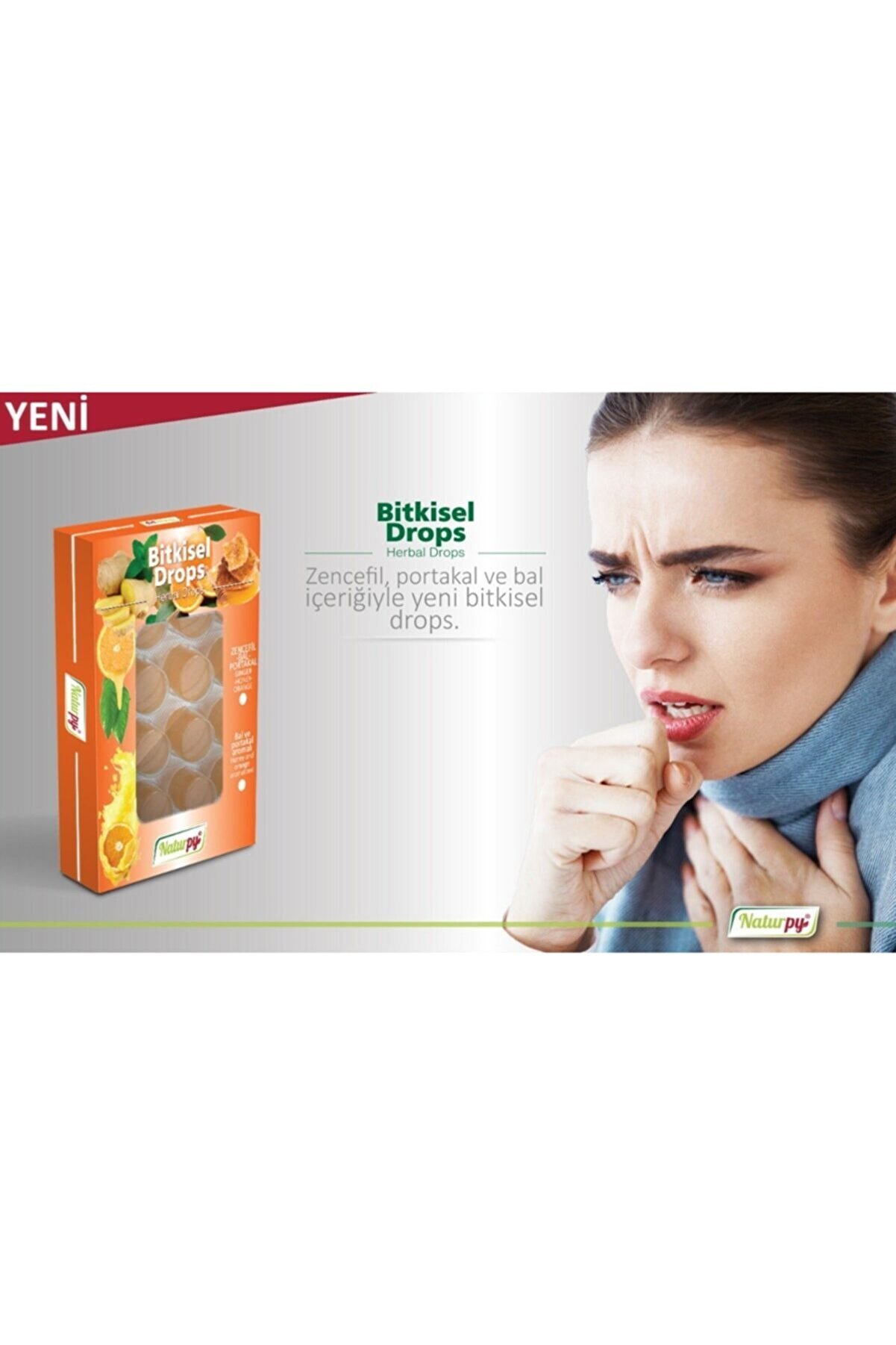 Zencefi̇l Bal Portakal Bi̇tki̇sel Pasti̇l Drops 30G