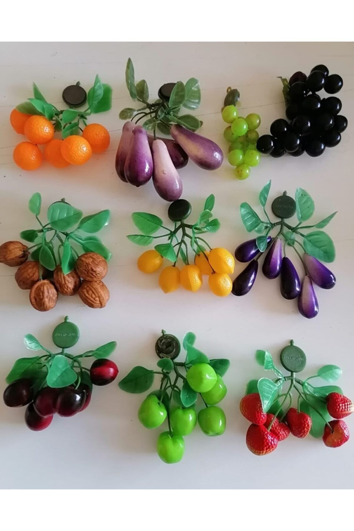 Up Magnetli̇ Yapay Meyve Dalı 9 Adet Bi̇rden