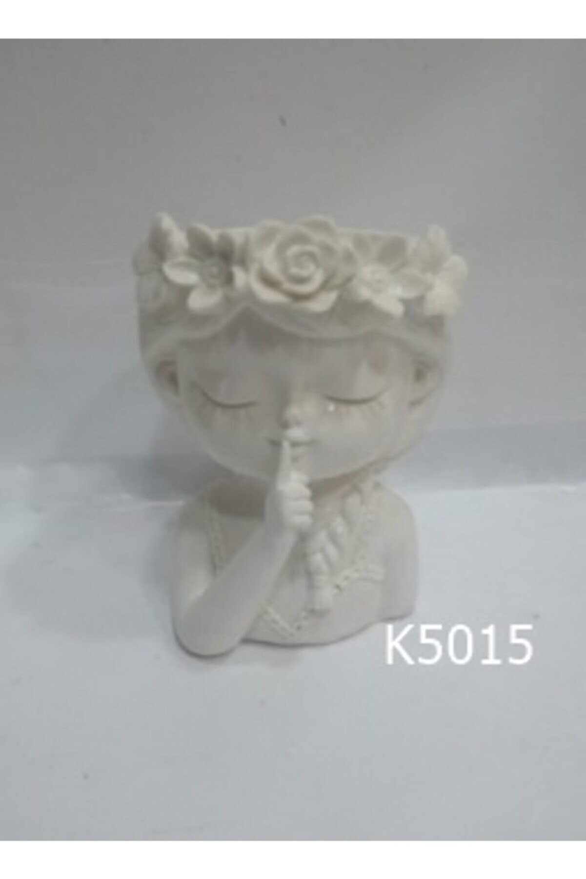 Kalıpcınızburada Çi̇çekli̇ Kız Saksı Si̇li̇kon Kalıp