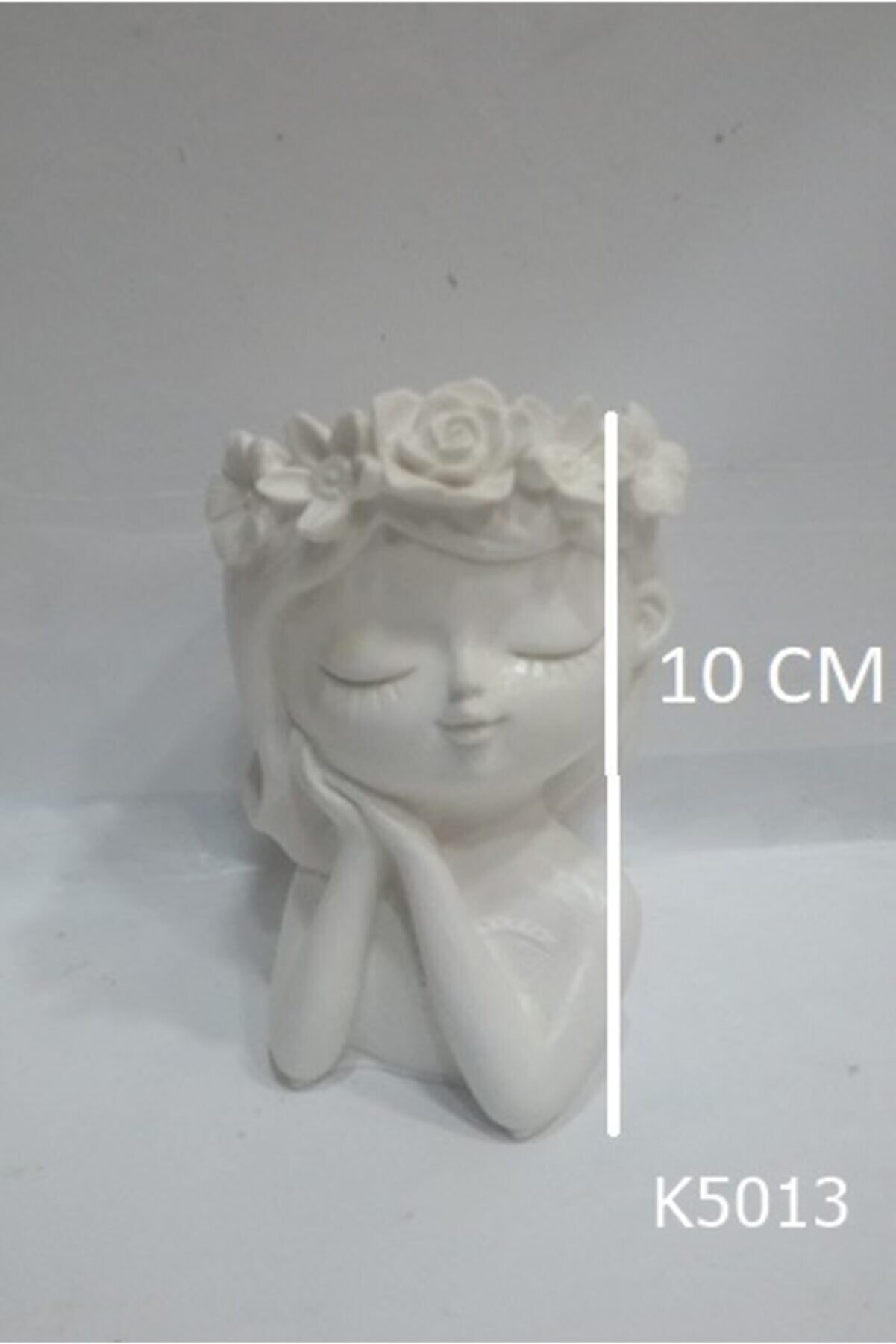 Kalıpcınızburada Çi̇çekli̇ Kız Saksı Si̇li̇kon Kalıp