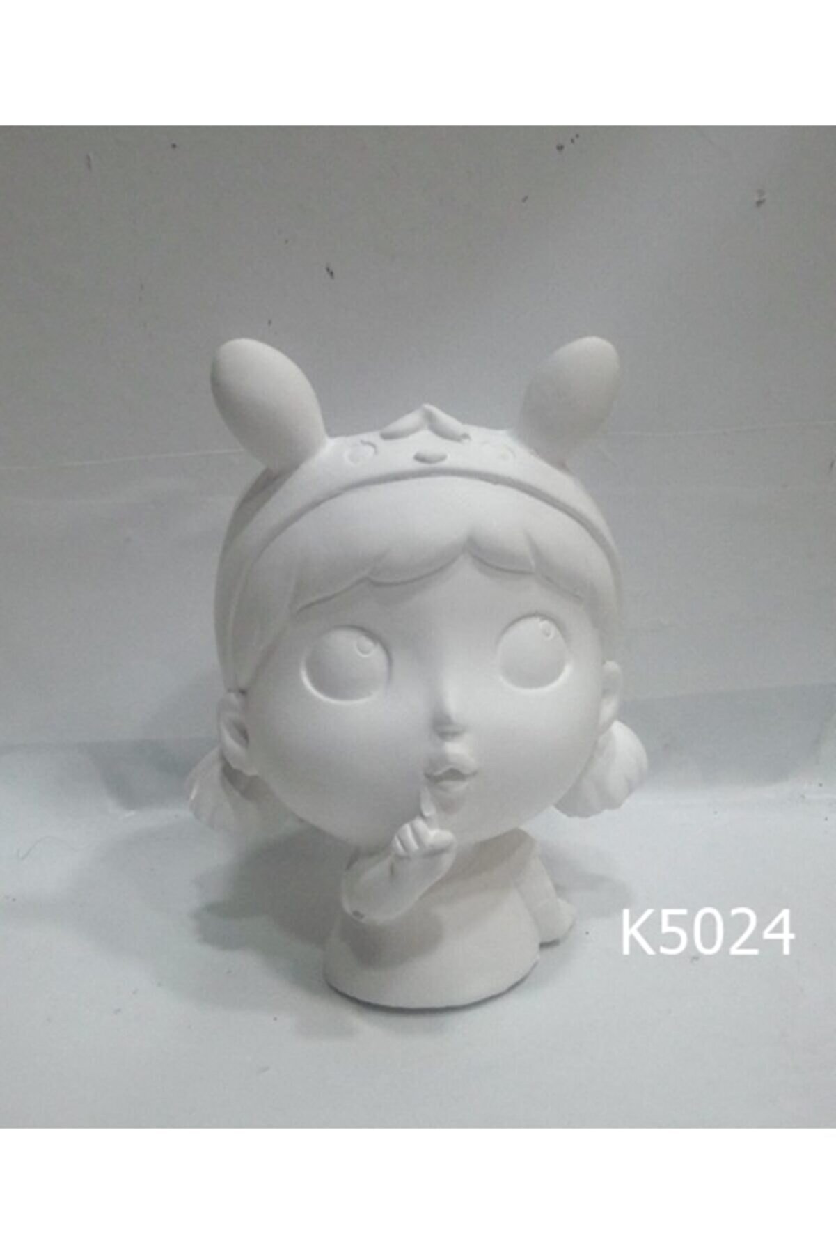 Kalıpcınızburada Tavşan Kulaklı Kız Saksı Si̇li̇kon Kalıp