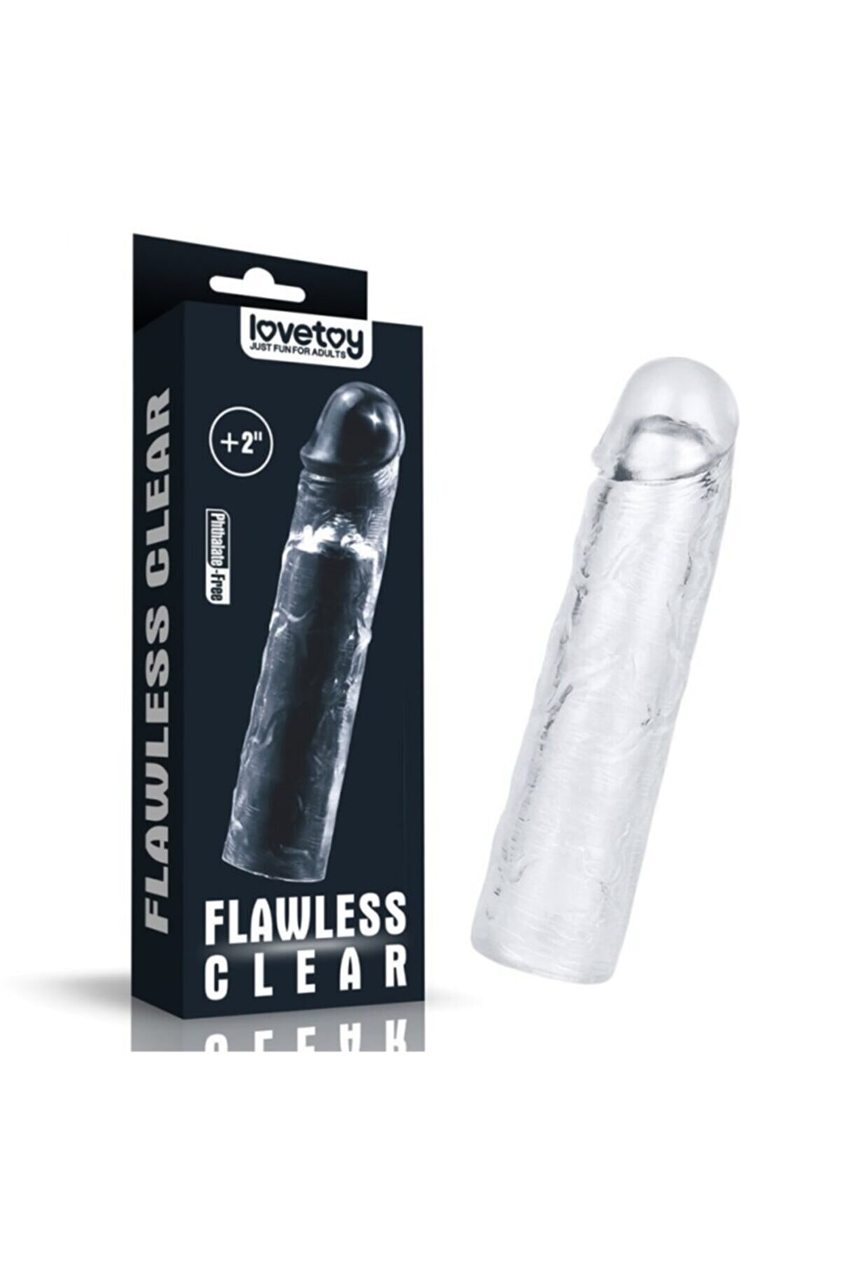 Lovetoy Flawless 5 Cm Uzatmalı Transparan Peni̇s Kılıfı
