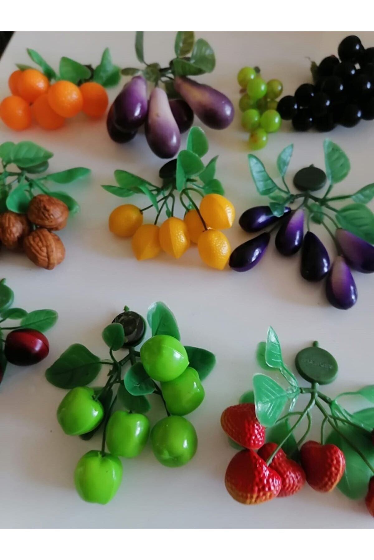 Up Magnetli̇ Yapay Meyve Dalı 9 Adet Bi̇rden