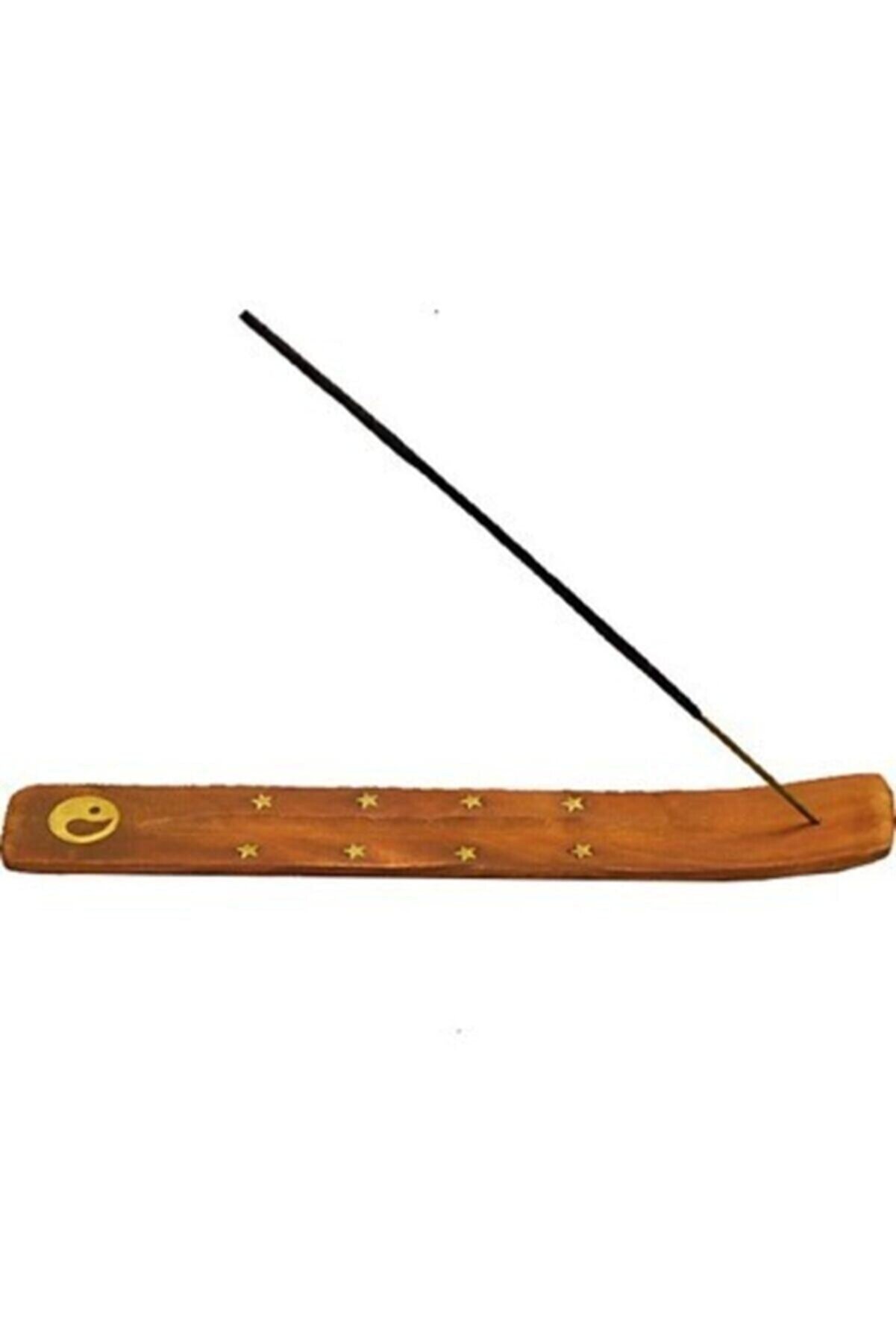 Sakız Ağacı Tütsü Standı Ahşab Kayık Prinç Işlemeli