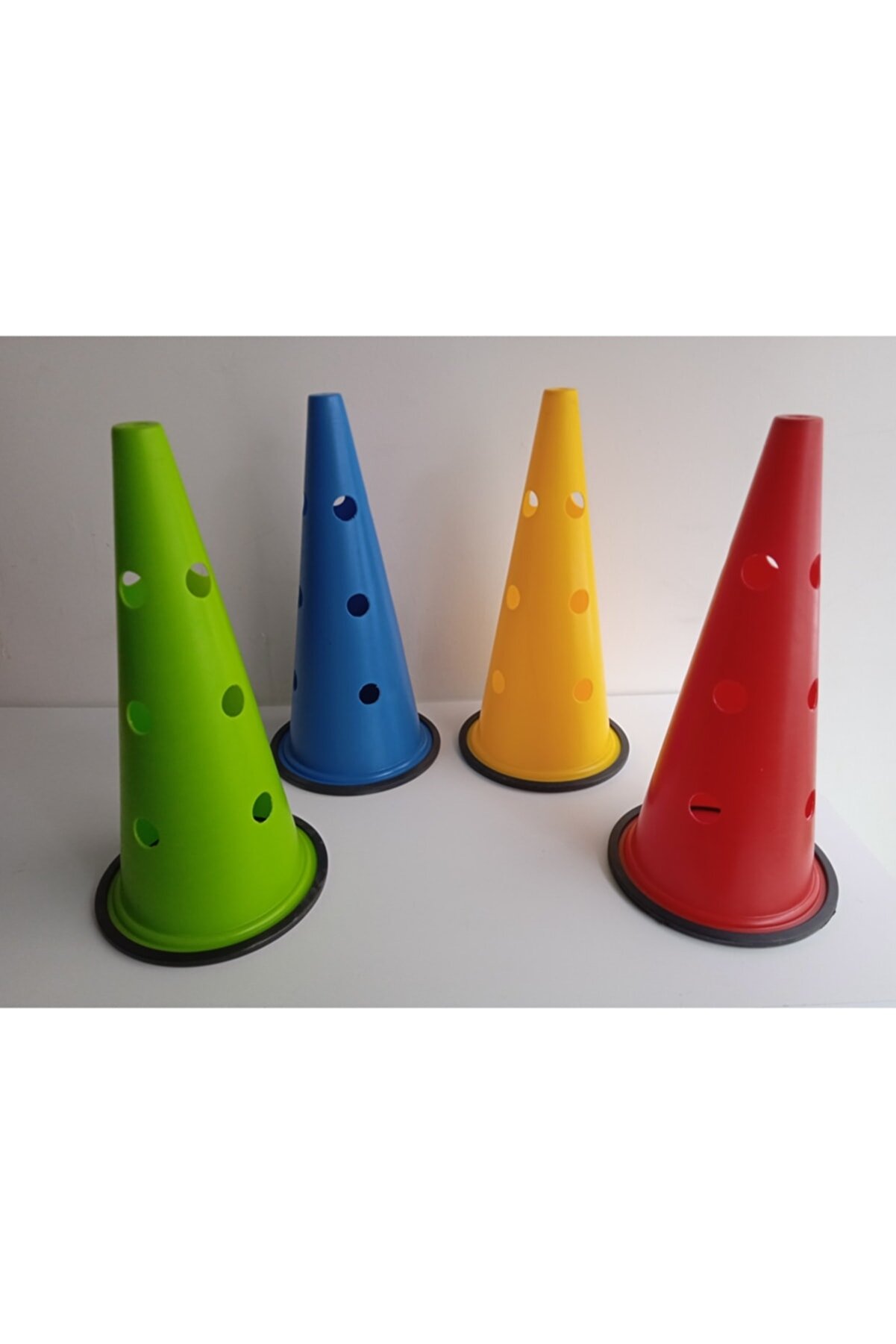 Gi̇hamsport 42 Cm Deli̇kli̇ Antrenman Huni̇si̇ ( 12 Li̇ Set ) Yeşi̇l - Sarı - Kırmızı - Mavi̇ - Beyaz