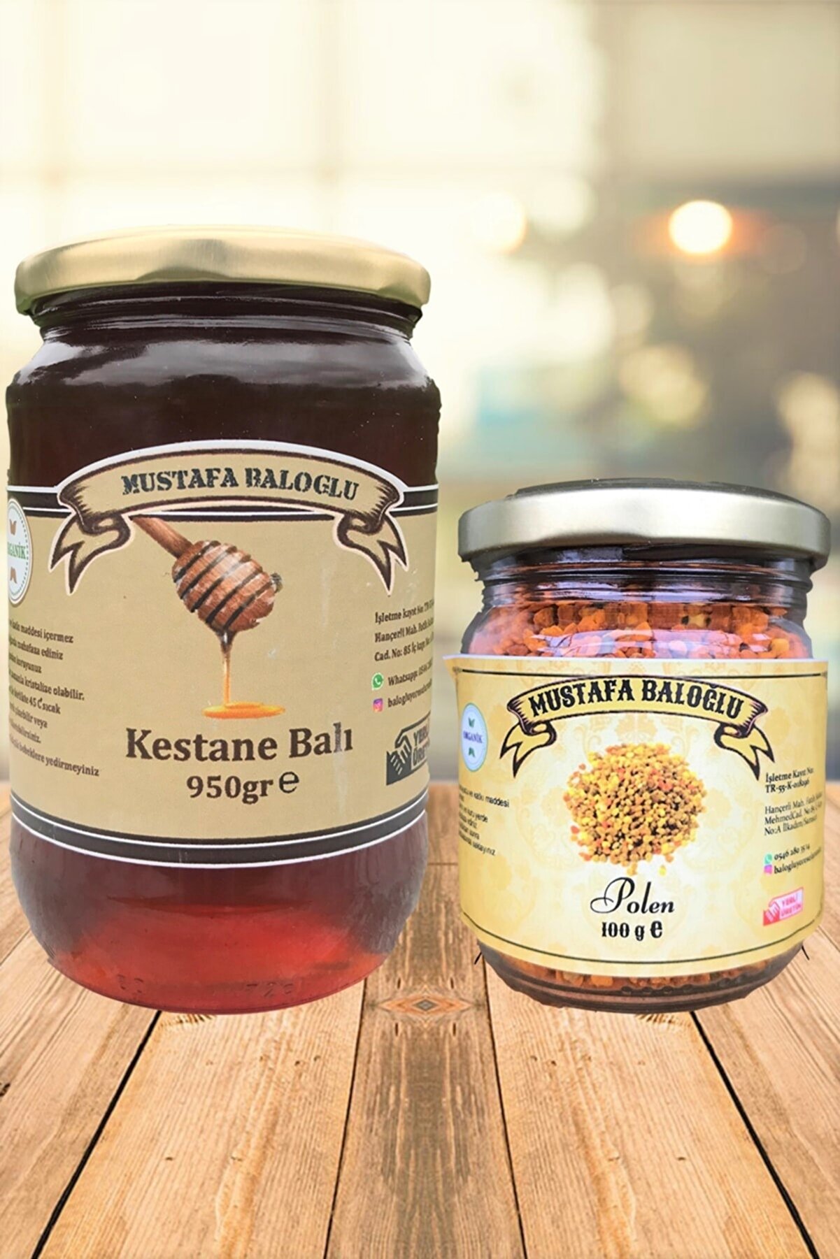 Mustafa Baloğlu Bal &Uuml;r&uuml;nleri̇ Kestane Balı (Karadeni̇z) (Organi̇k) / Polen