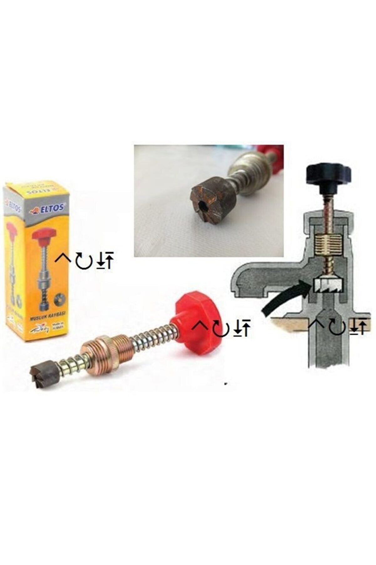Eltos Musluk Raybası Musluk Damlamasını Ve Sızdırmasını Onarır