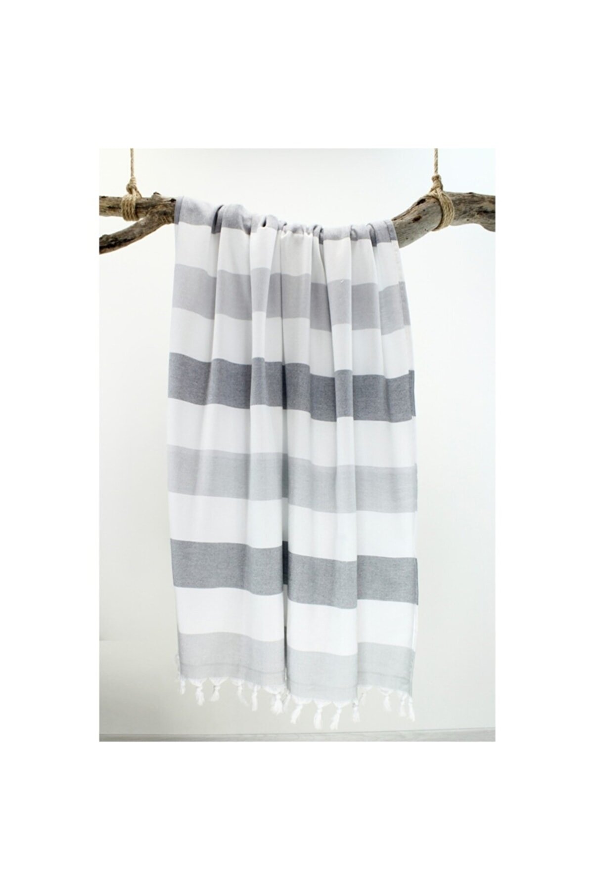 Zndstore Peştamal Havlu Gri̇ - Beyaz