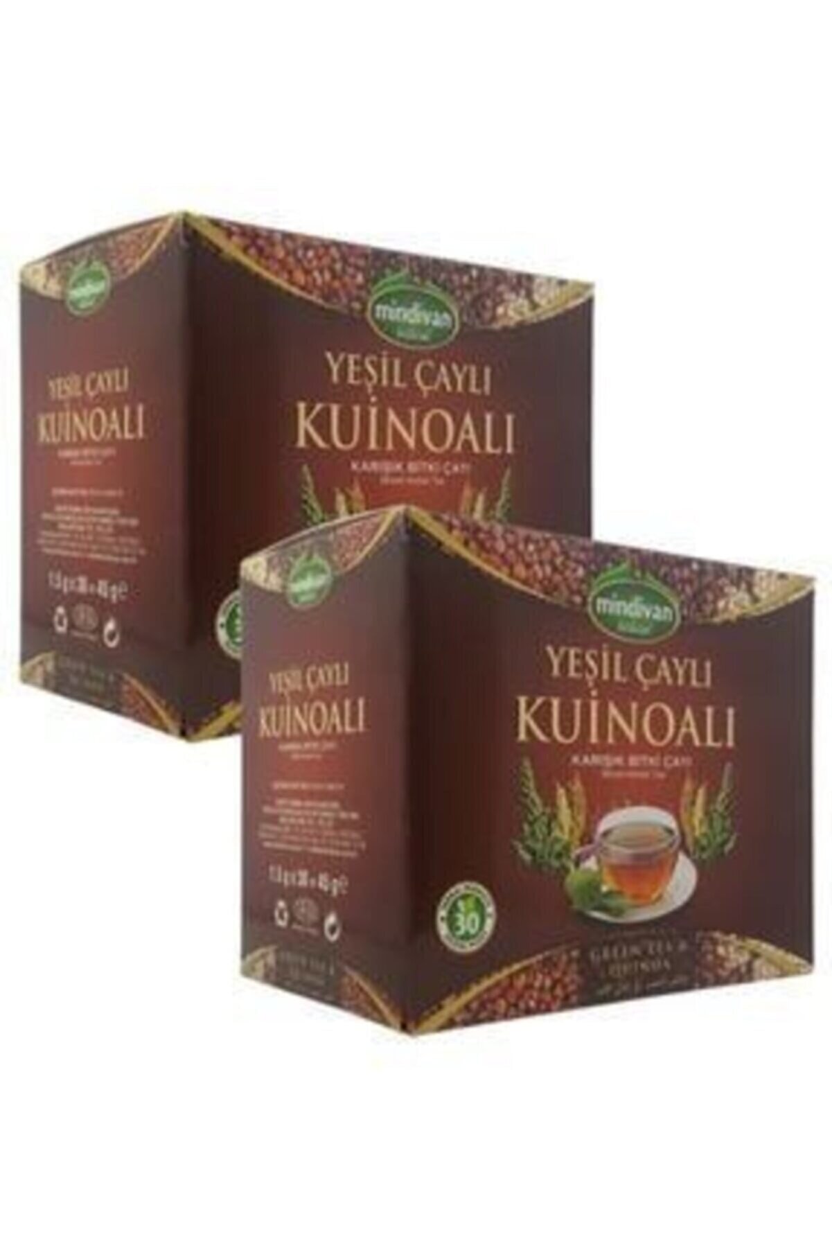 Yeşi̇l Çaylı Ki̇noa Karışık Bi̇tki̇ Çayı 30 Süzen Poşet - 2 Kutu