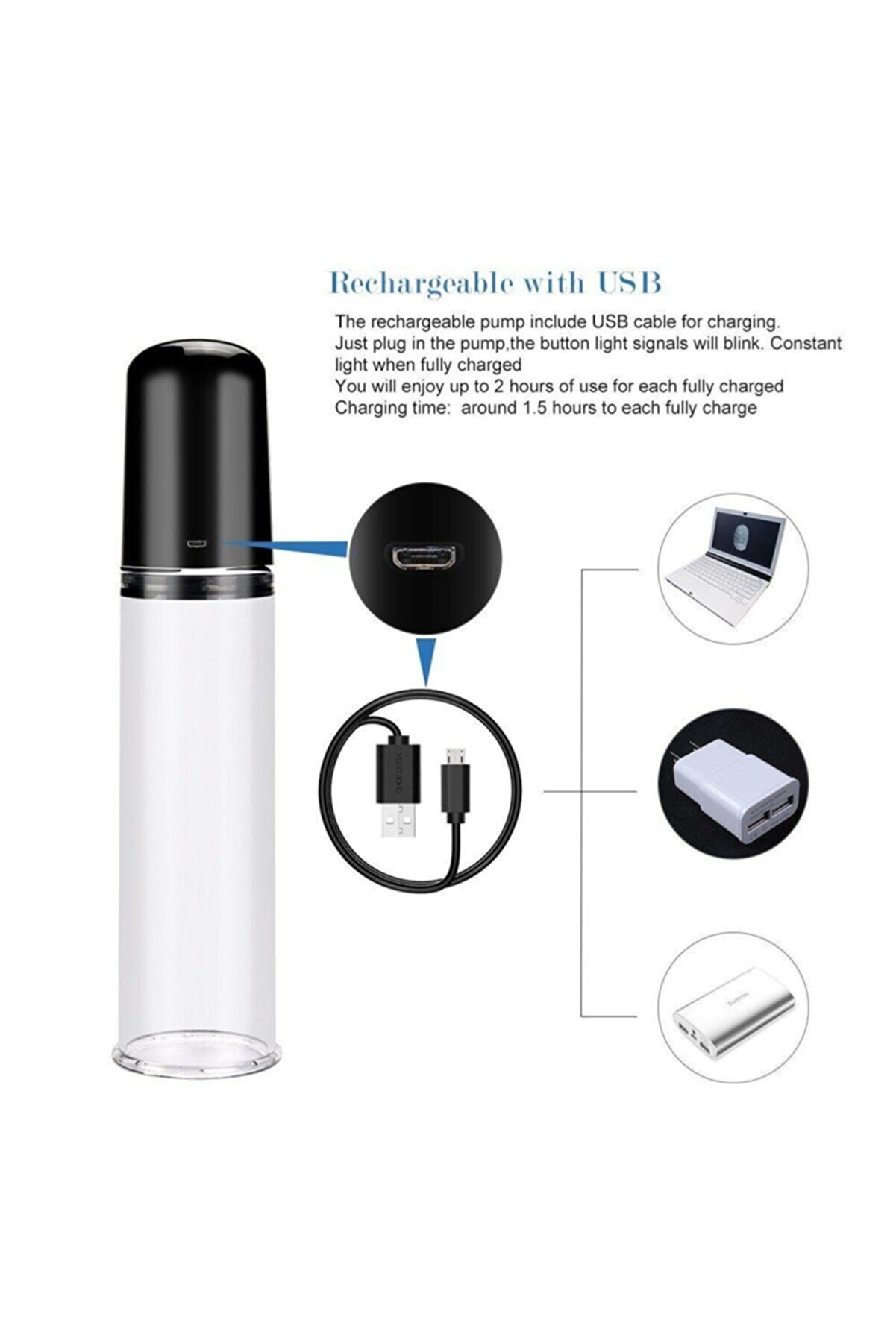 Lovetoy Maxi̇mi̇zer Worx Eli̇te Usb Şarjlı Ultra G&uuml;&ccedil;l&uuml; Peni̇s Pompası