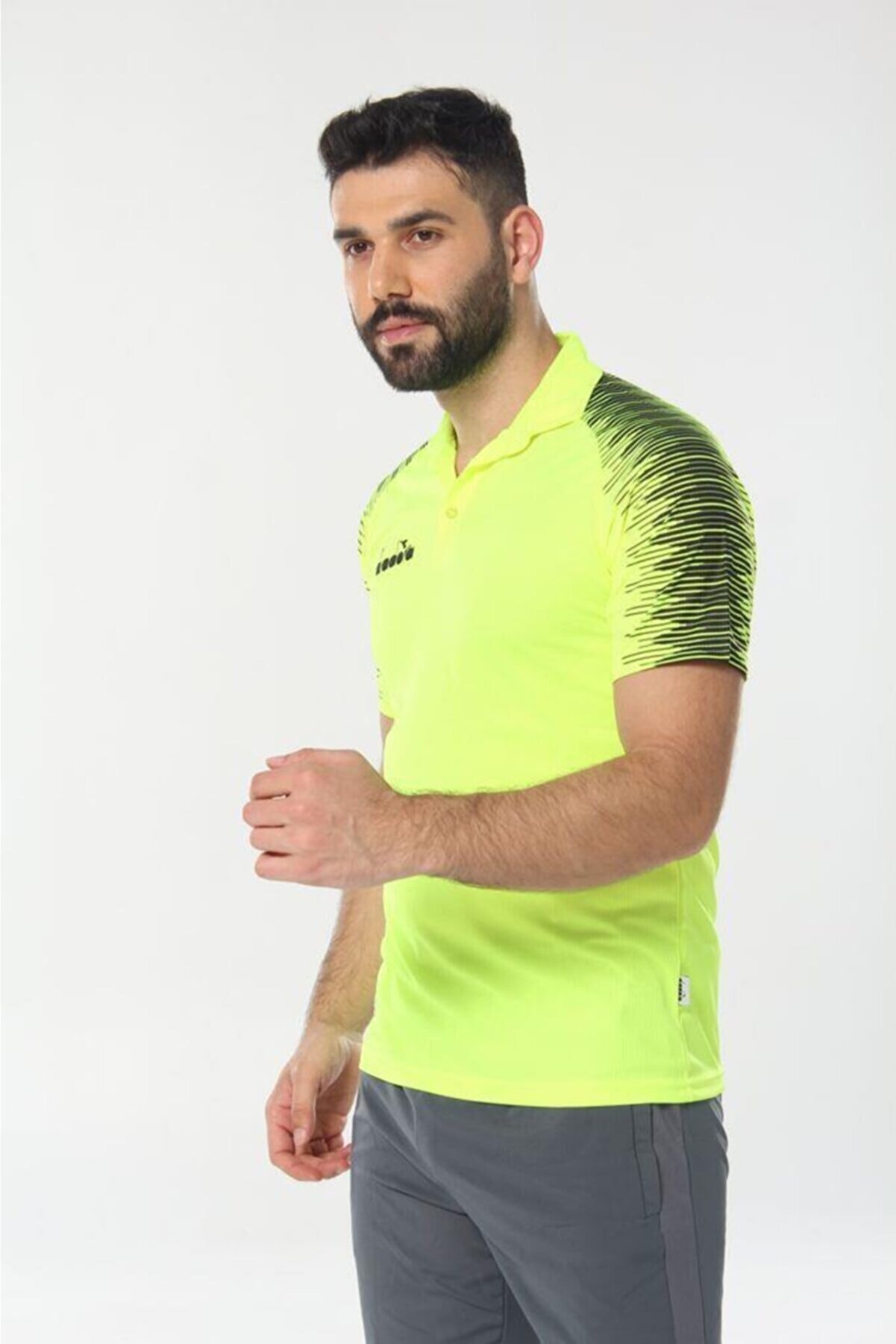 Di̇adora Uni̇sex Yeşi̇l Ri̇ti̇m Kamp Polo T-Shi̇rt