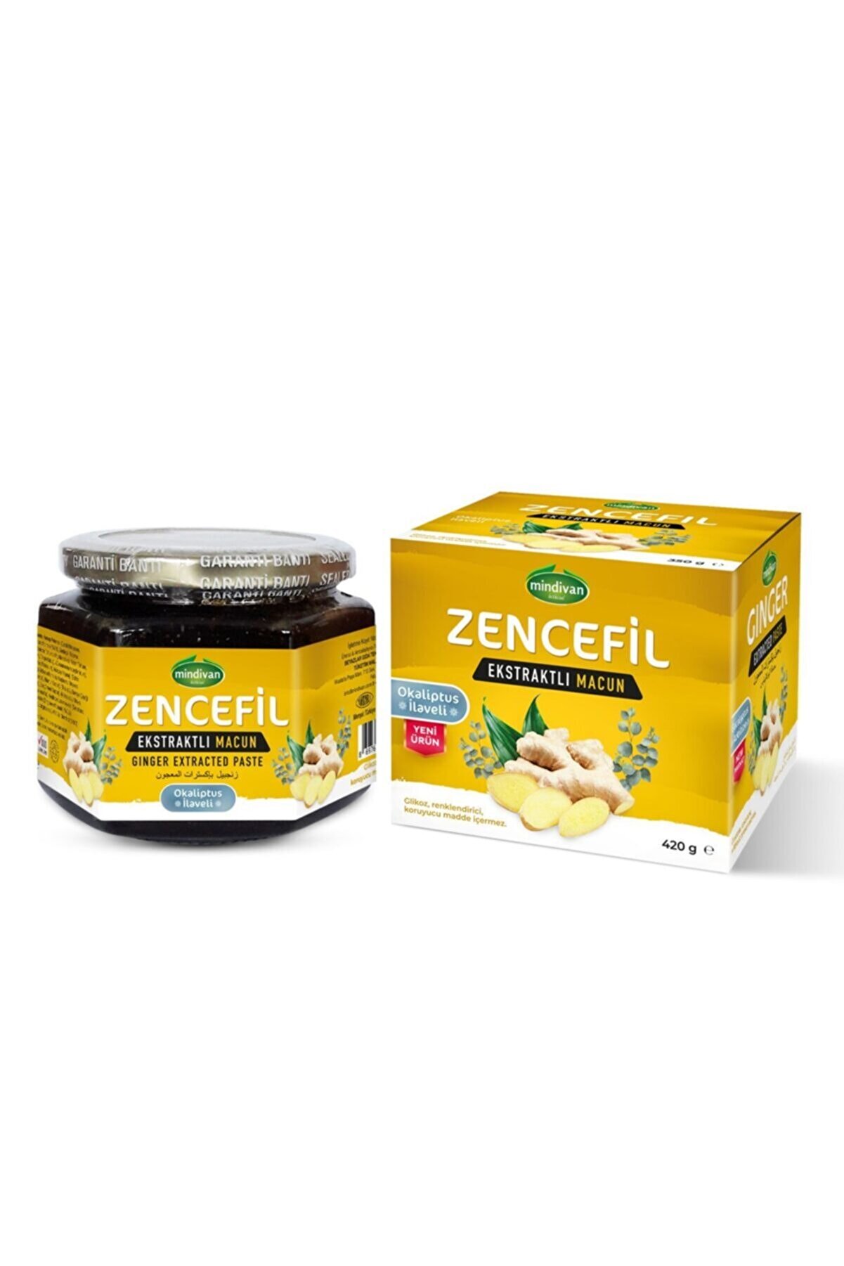 Mindivan Zencefil Ekstraktlı Bitkisel Bal Karışımı 420 gr