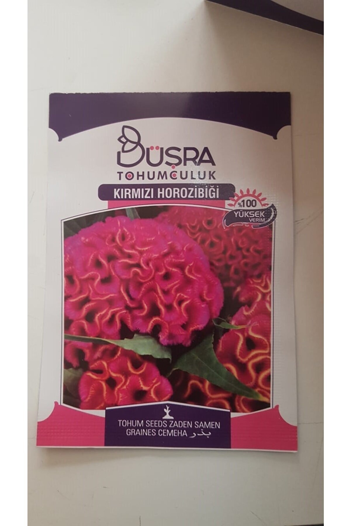 Buba Kırmızı Horozi̇bi̇ği̇ &Ccedil;i̇&ccedil;ek Tohumu %100 Veri̇mli̇