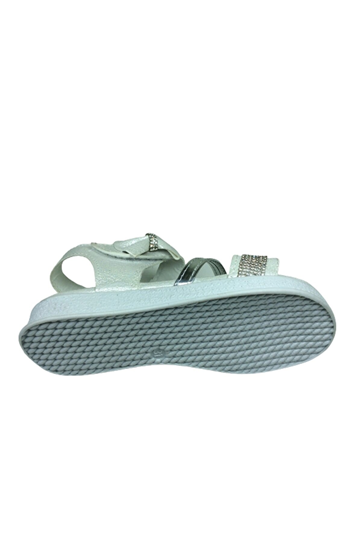 Grafen Fi̇let Kız Çocuk Sandalet Sedef Şeffaf Taşlı Abi̇ye Ayakkabı