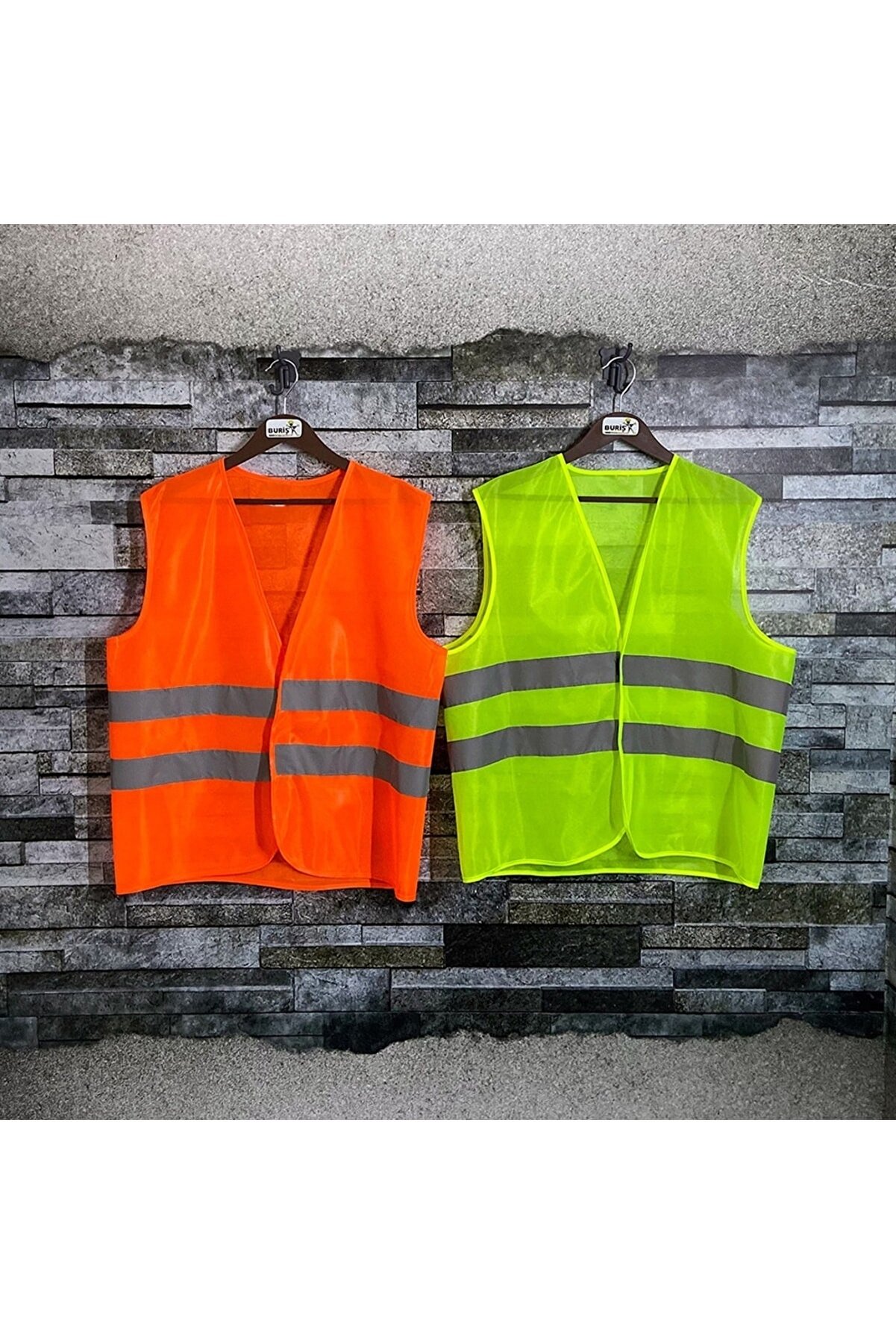 Vento Buri̇ş Reflekt&ouml;rl&uuml; Iş&ccedil;i̇ Ti̇pi̇ Ikaz Yeleği̇ Turuncu Renk (Standart Xl Beden)