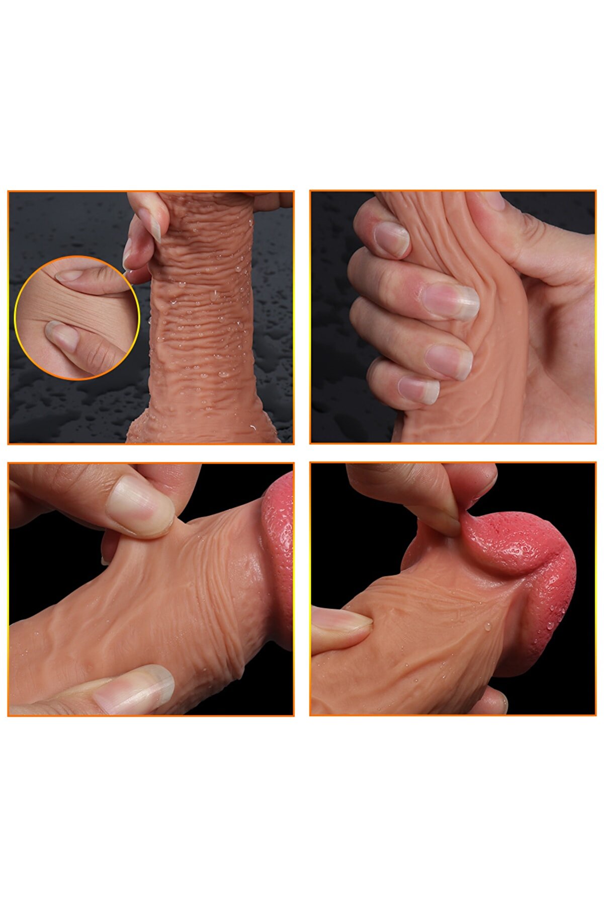 Meyrabest Dean Dual Layer &Ccedil;i̇ft Katmanlı 21 Cm Reali̇sti̇k Peni̇s Di̇ldo