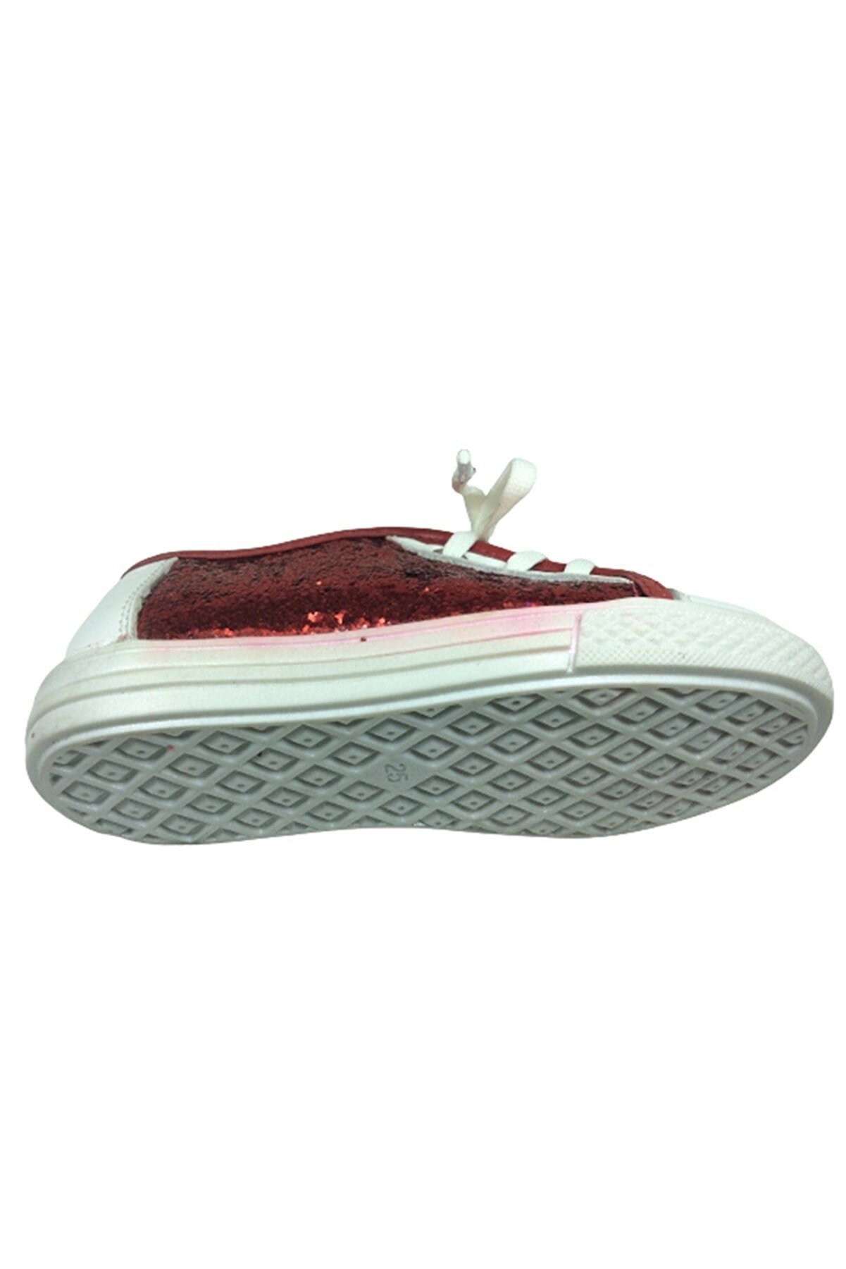 Ortopedi̇kal Bebe Kız Çocuk Kırmızı Düz Si̇mli̇convers Ayakkabı %100 Deri̇ Anatomi̇k