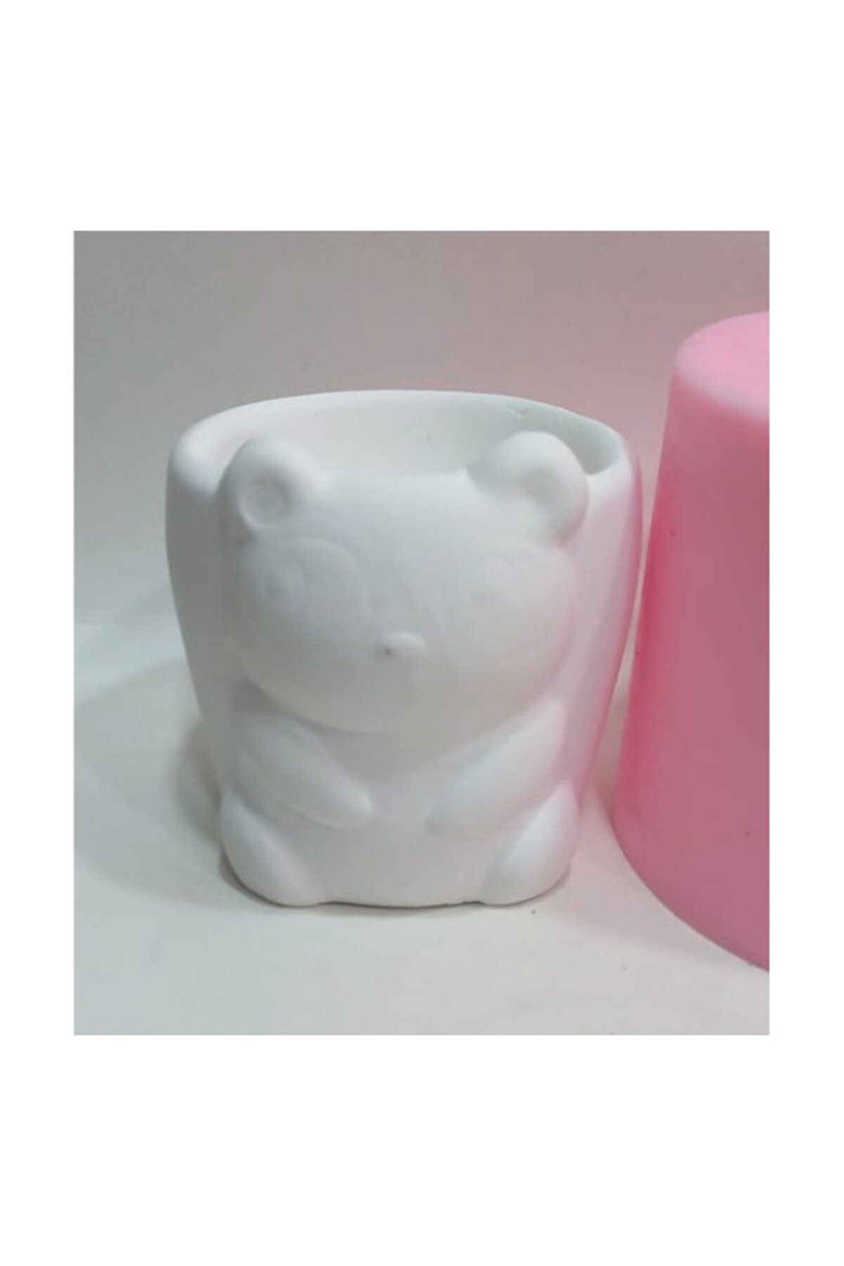 Kalıpcınızburada Ayıcıklı Saksı Si̇li̇kon Kalıp