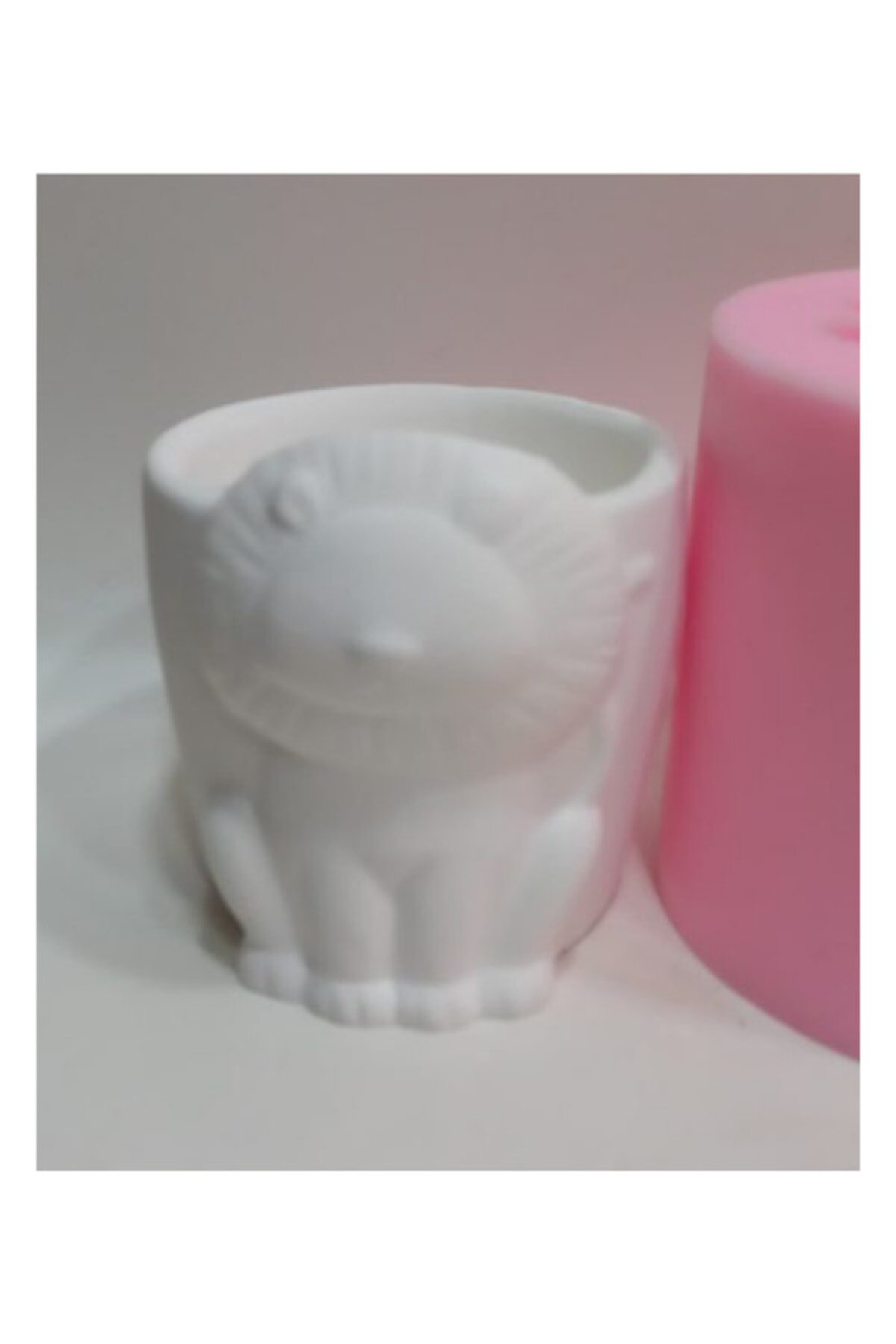 Kalıpcınızburada Aslanlı Saksı Si̇li̇kon Kalıp