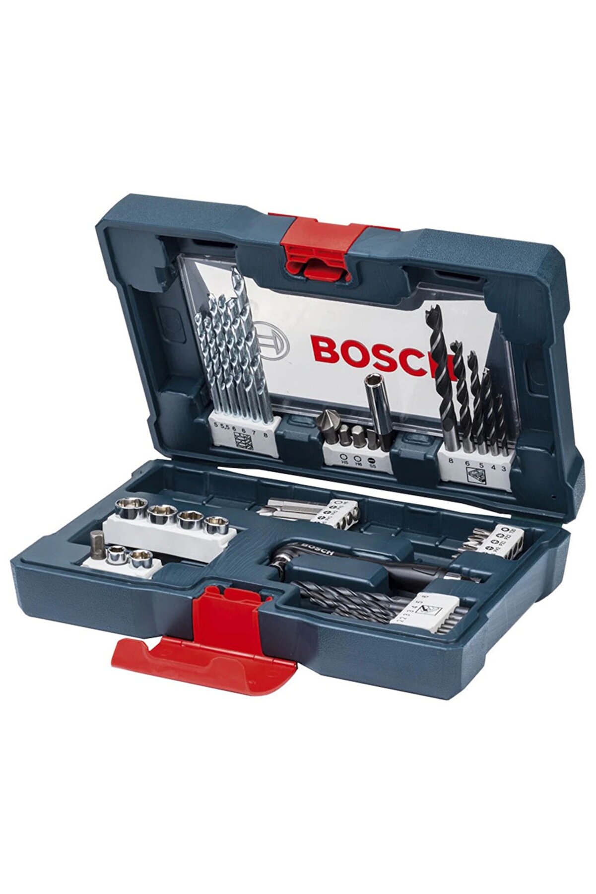 Bosch Gsb 550 Profesyonel Darbeli̇ Matkap + 41 Parça X-Li̇ne Delme Vi̇dalama Matkap Ucu Lokma Seti̇