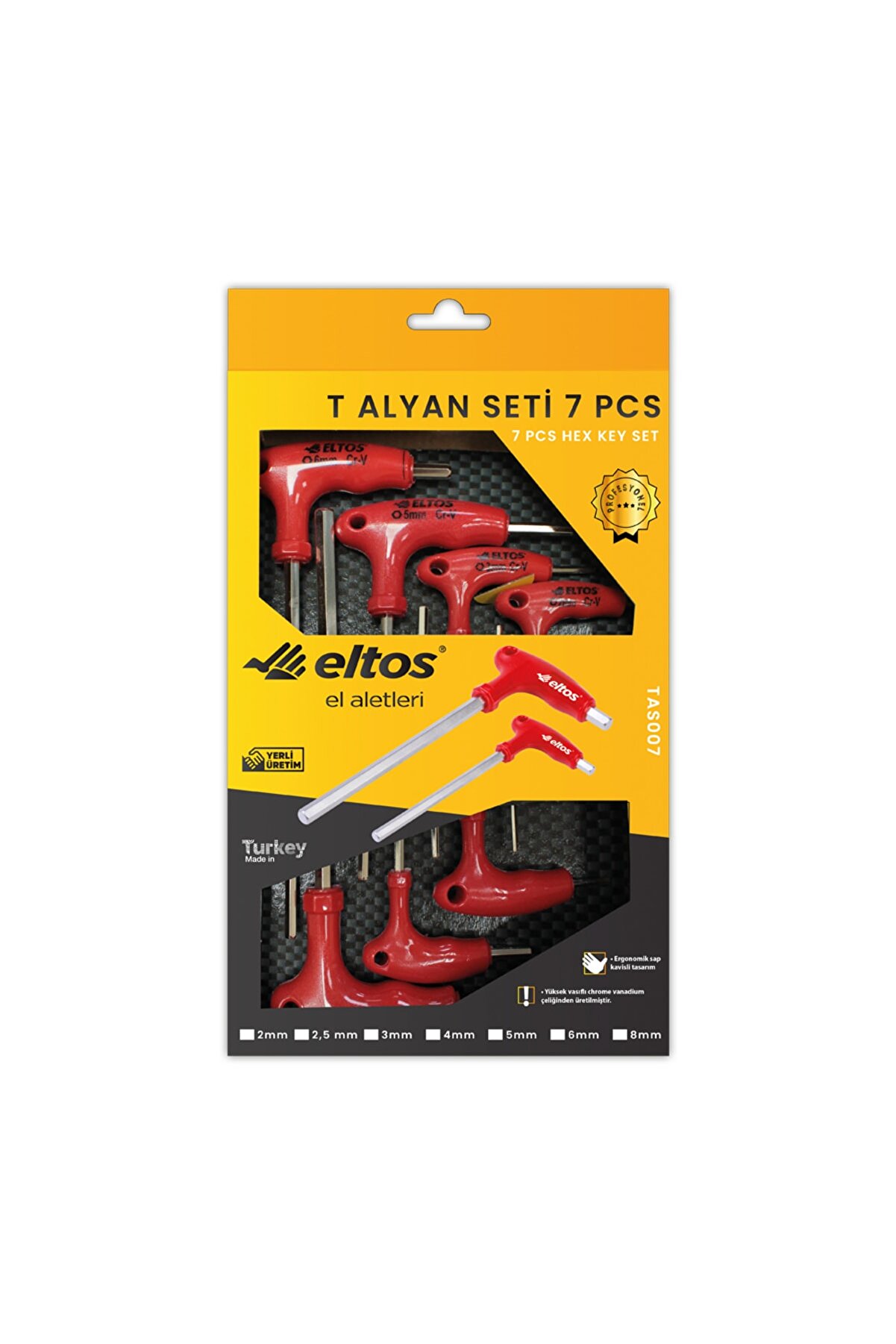 Eltos Alyan Takımı 7 Parça T Tipi Allen - Eltos