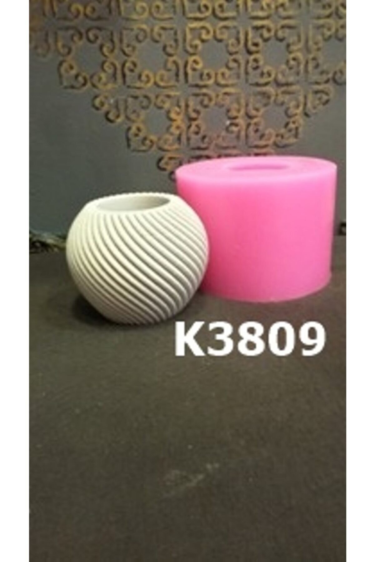 Kalıpcınızburada Helezon Desenli̇ Saksı - K3809