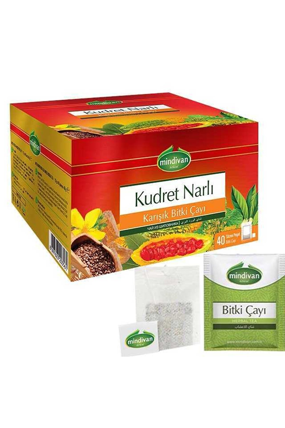 Kudret Narlı Karışık Bi̇tki̇ Çayı 1.5 Gr X 40 Süzen Poşet