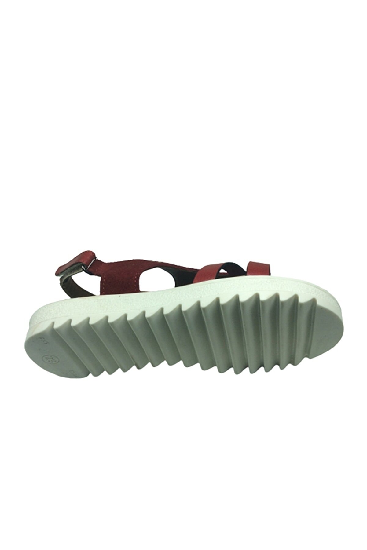 Trend 2103 Klt Kırmızı Kız Çocuk Sandalet % 100 Haki̇ki̇ Deri̇