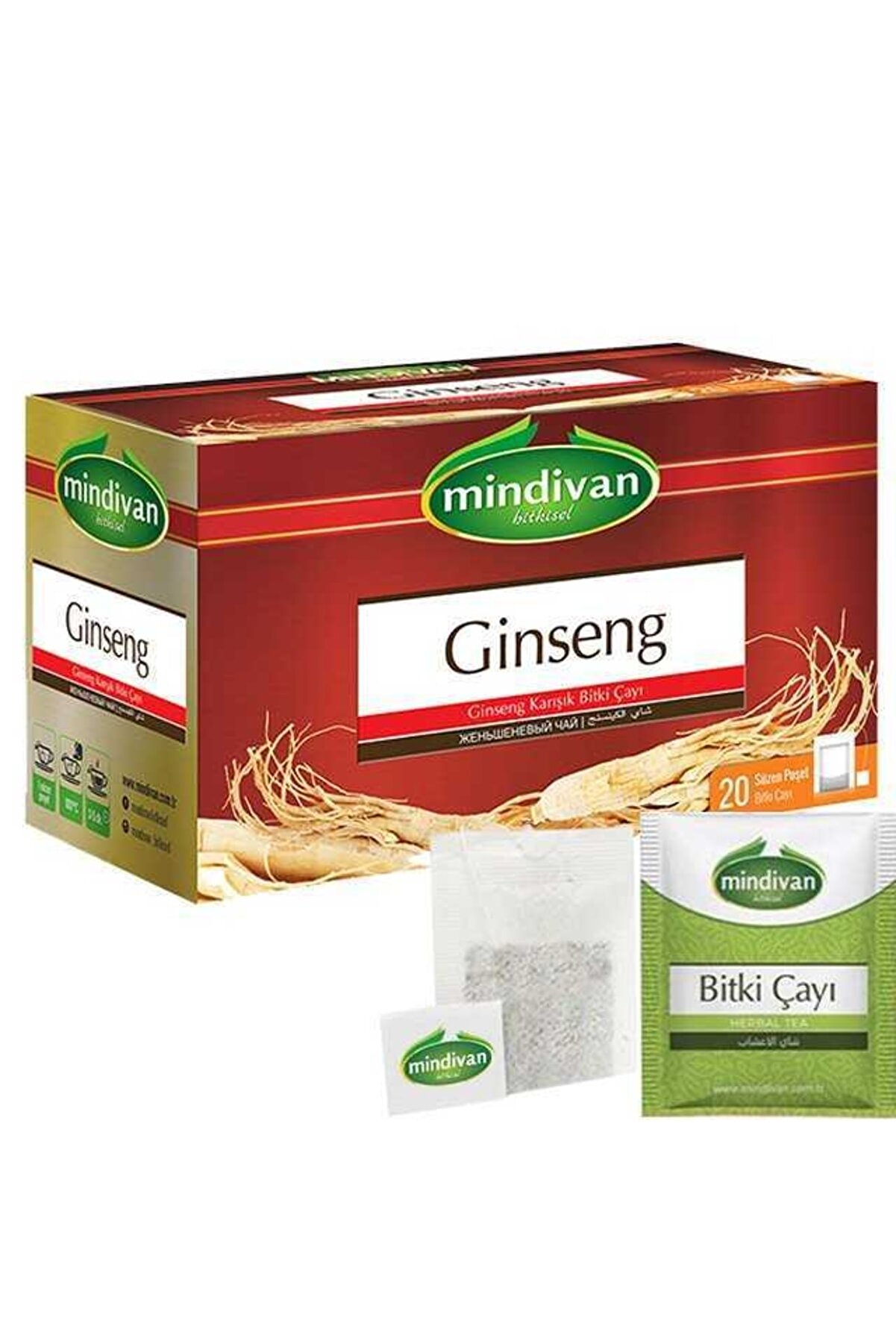Gi̇nseng Çayı 20 Li̇ Premi̇um Süzen Poşet