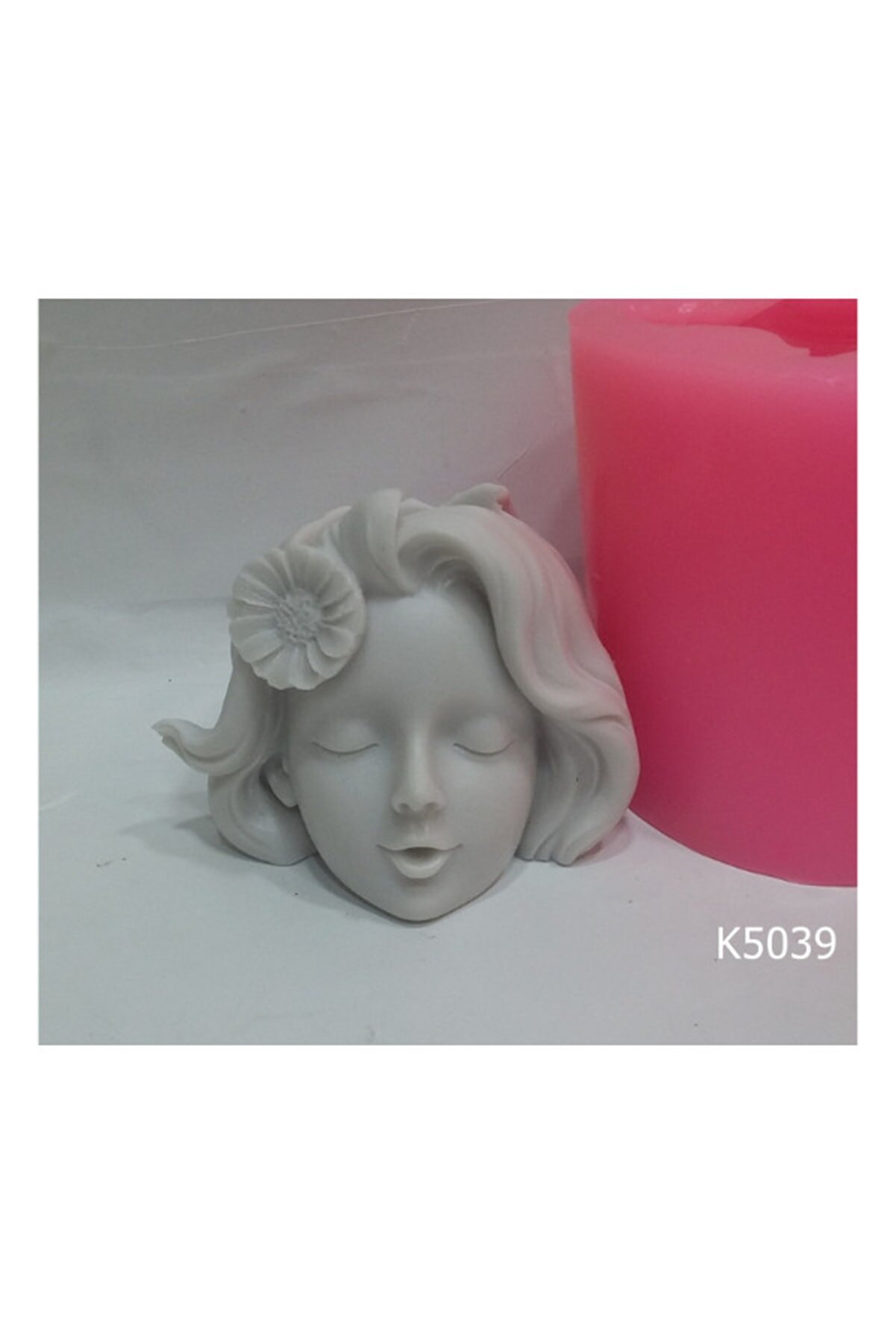 Kalıpcınızburada Papatyalı Kız Saksı Si̇li̇kon Kalıp