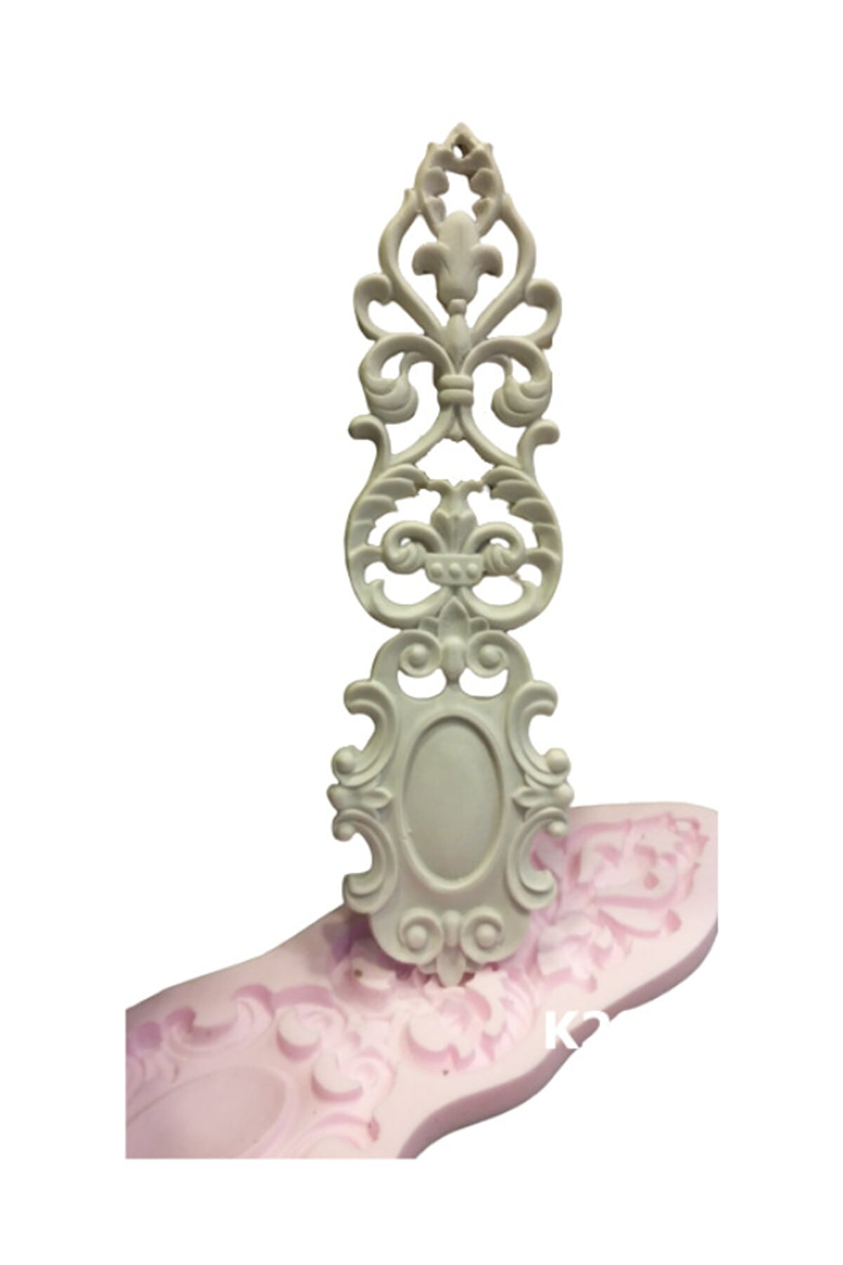 Kalıpcınızburada Uzun Dantel Dekorati̇f Süsleme Si̇li̇kon Kalıp