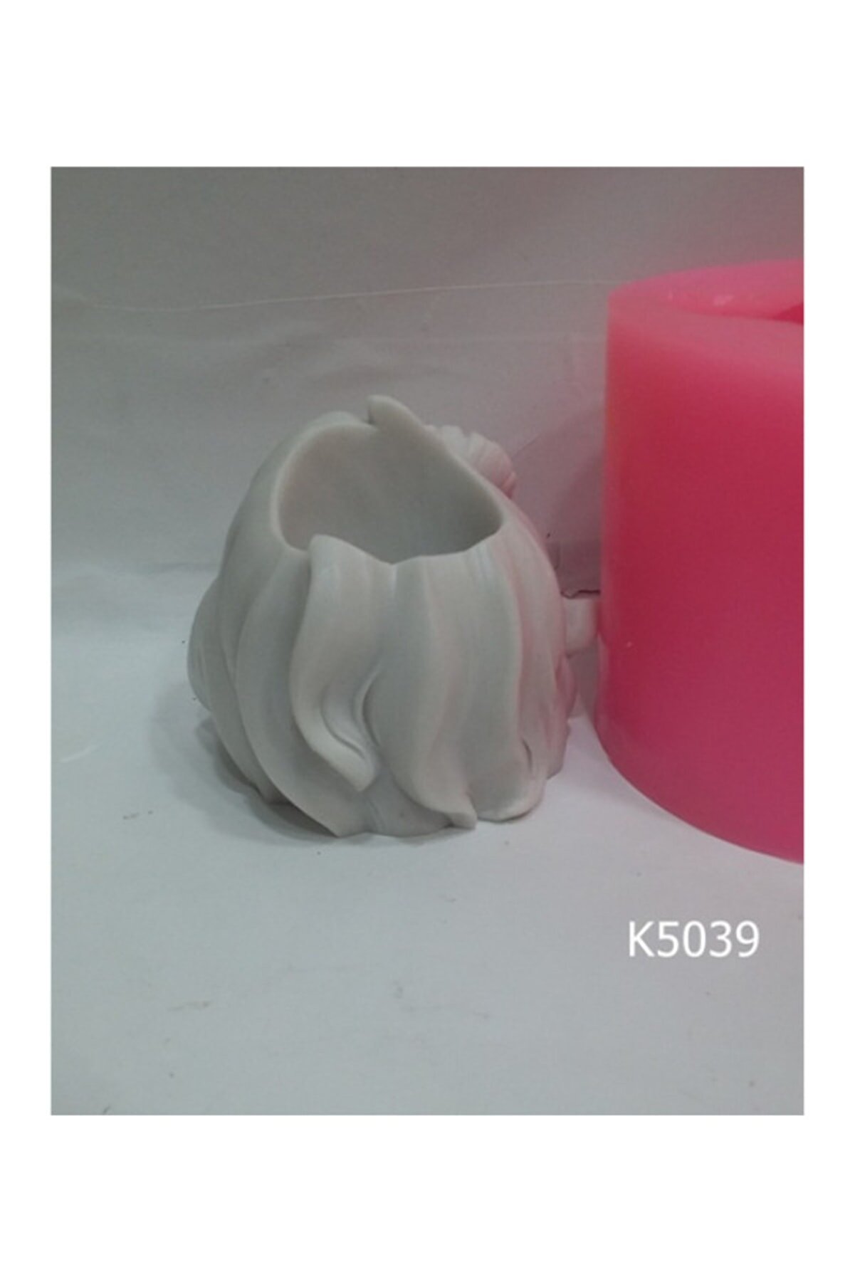 Kalıpcınızburada Papatyalı Kız Saksı Si̇li̇kon Kalıp