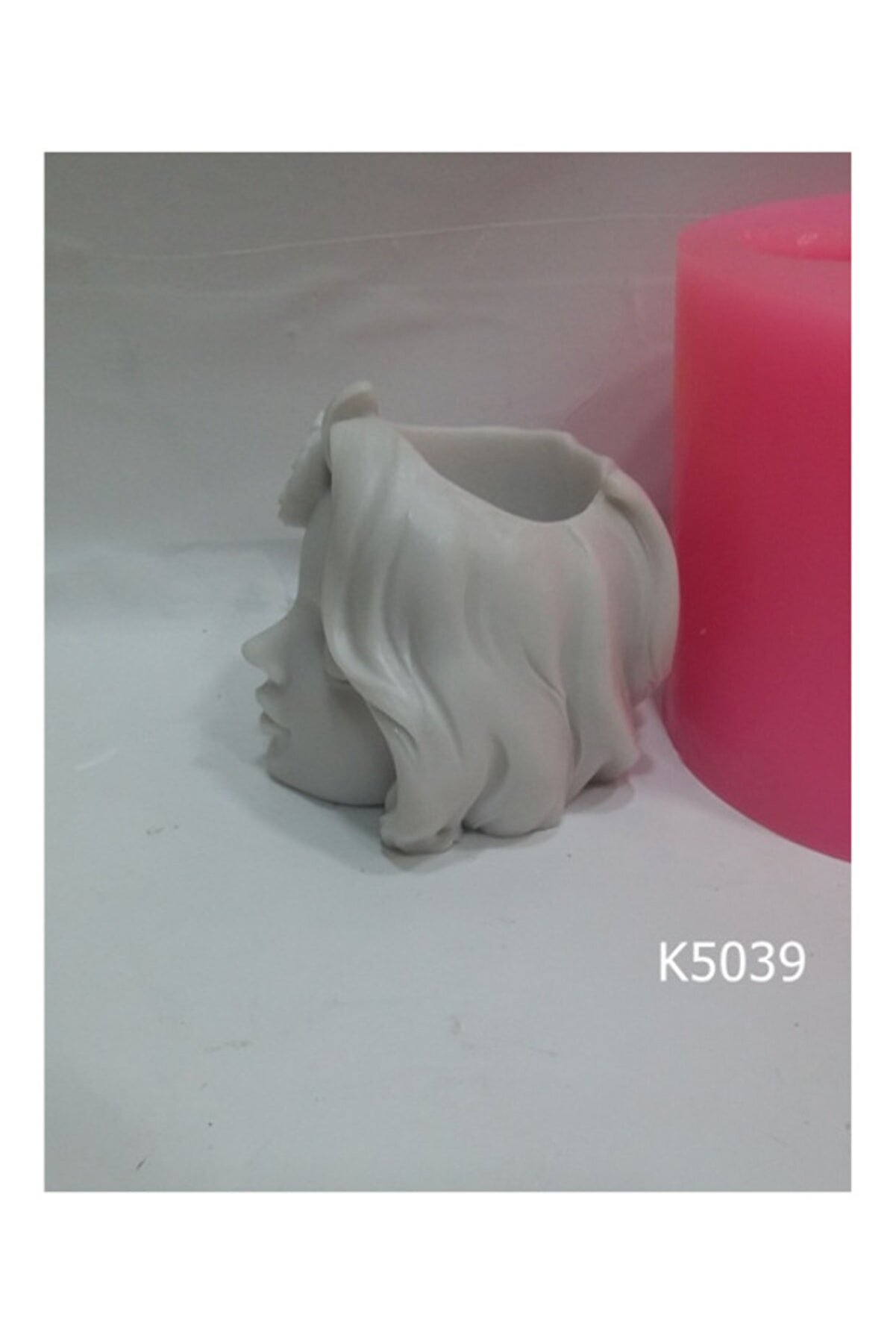 Kalıpcınızburada Papatyalı Kız Saksı Si̇li̇kon Kalıp