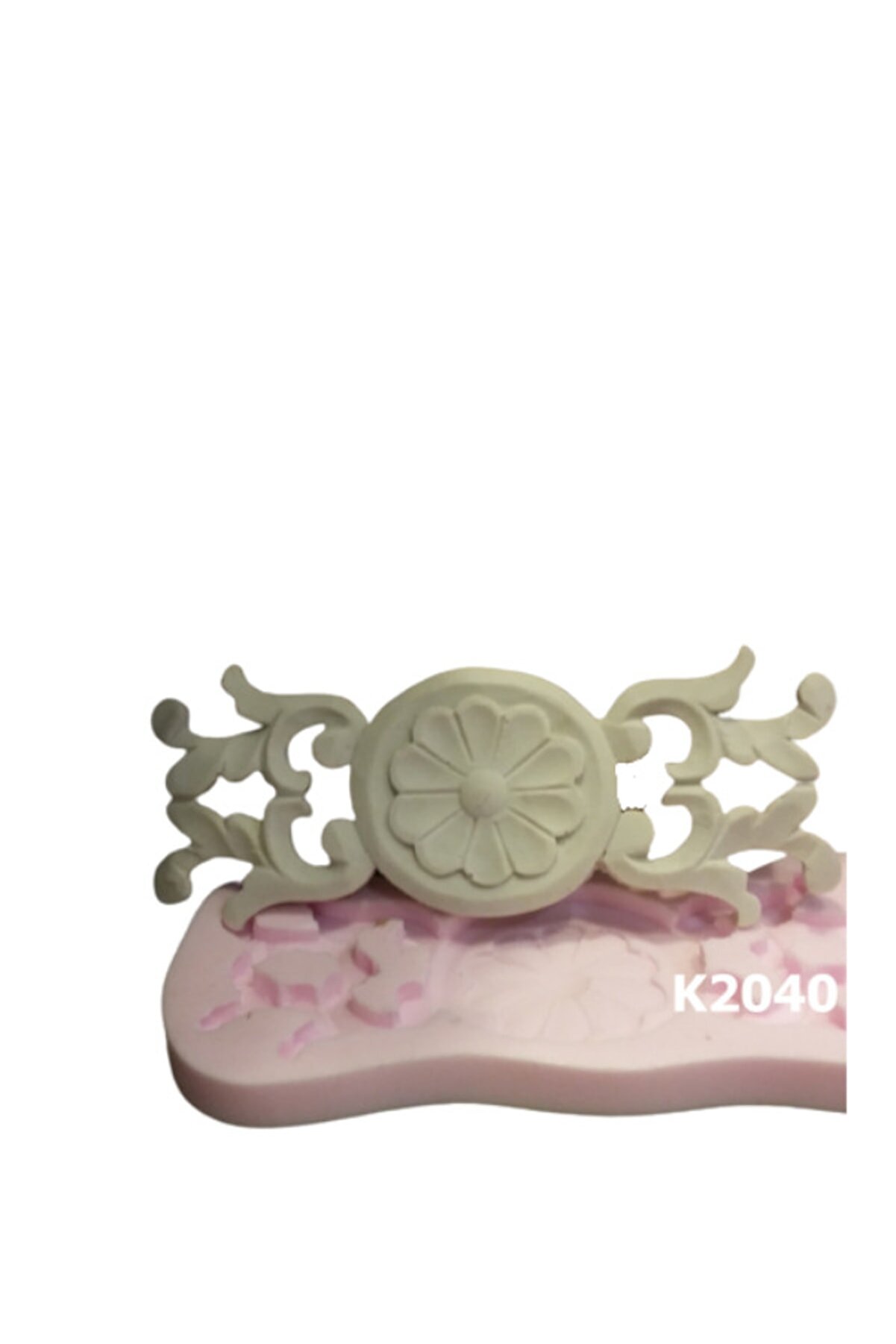 Kalıpcınızburada Çi̇çekli̇ Dekorati̇f Süsleme Si̇li̇kon Kalıp