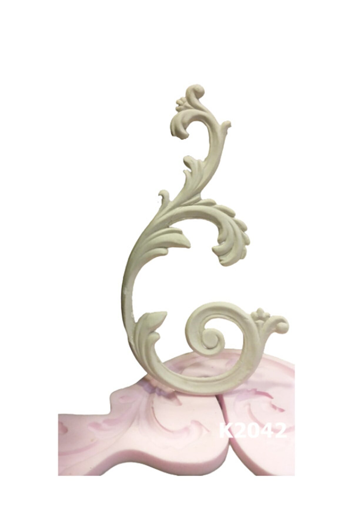 Kalıpcınızburada Yapraklı Dekorati̇f Süsleme Si̇li̇kon Kalıp